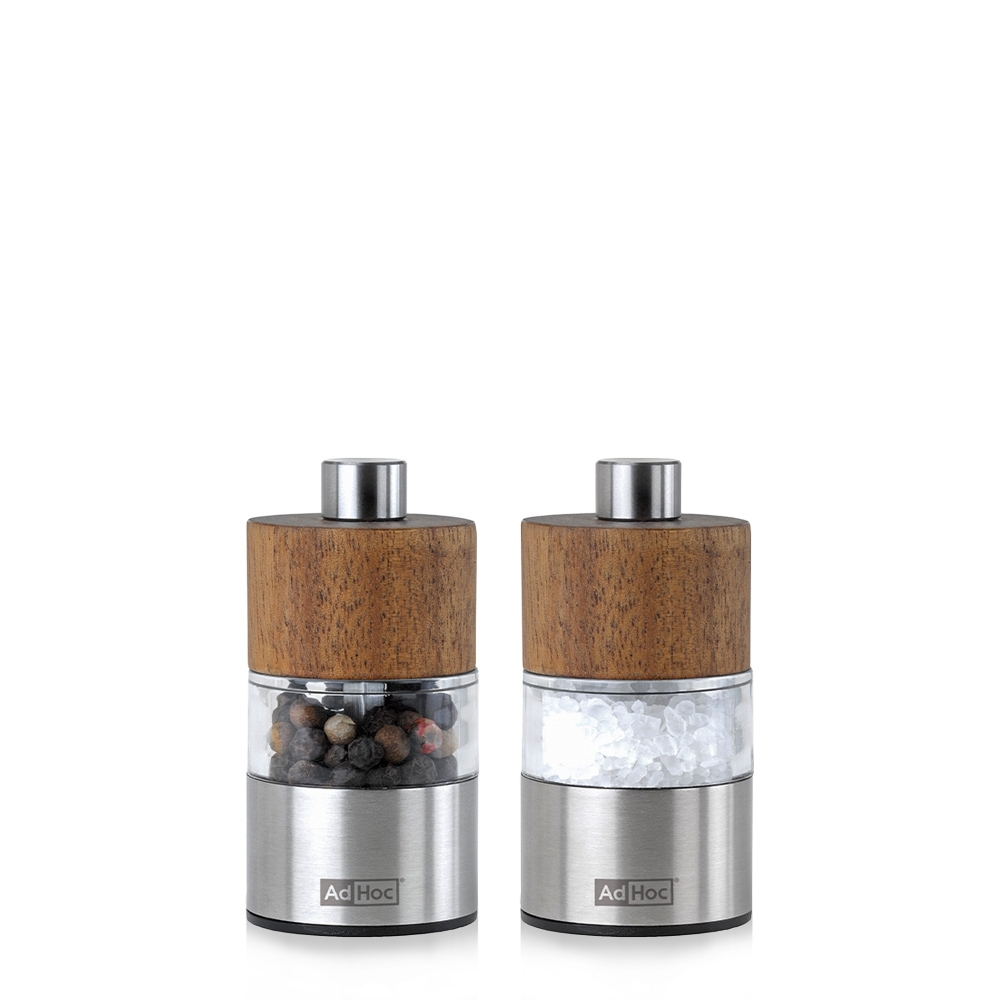 ADHOC DAVID compact pepper and salt mills set