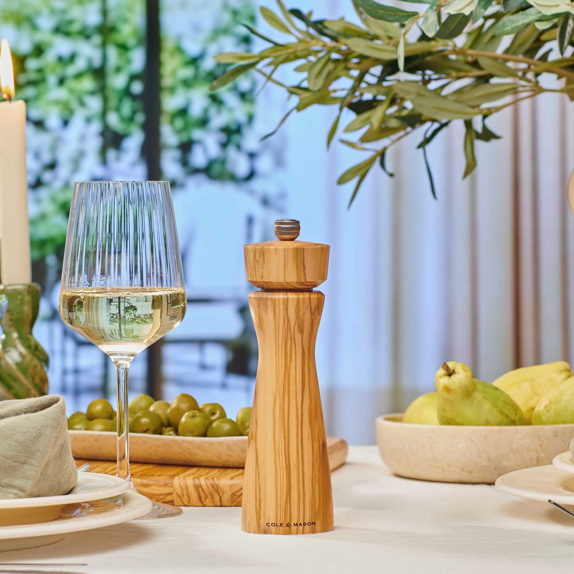 COLE & MASON - Portobello Salt Mill | Olive Wood