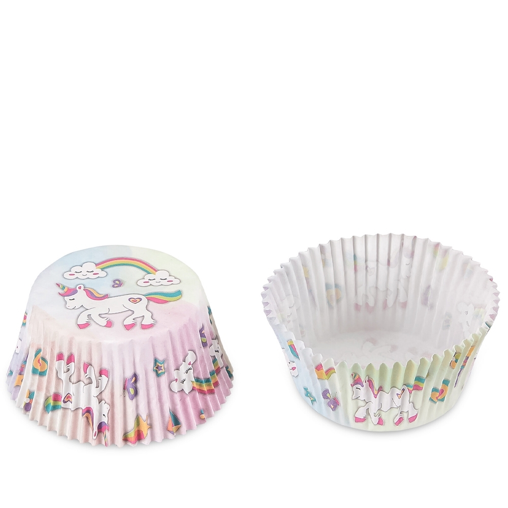 Stadter - paper baking mold - 50 pieces - unicorn - ø 50 x 30 mm Stadter - paper baking mold - 50 pieces - unicorn - ø 50 x 30 mm