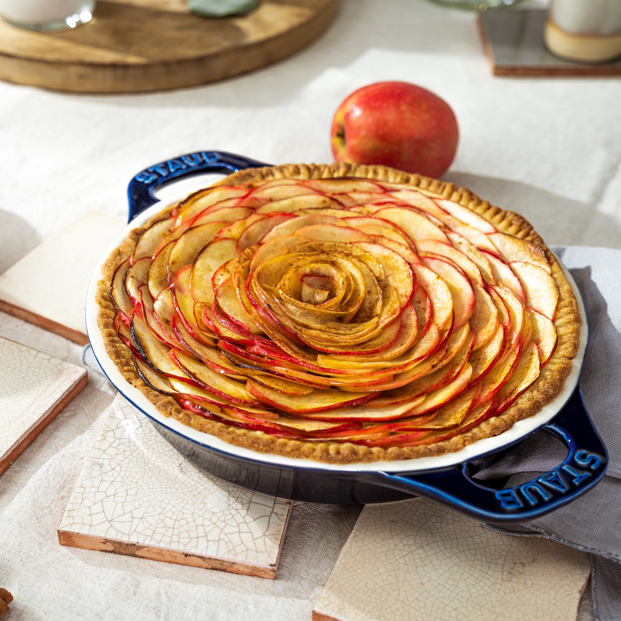 STAUB - Tarteform | Keramik | 24 cm | dunkelblau