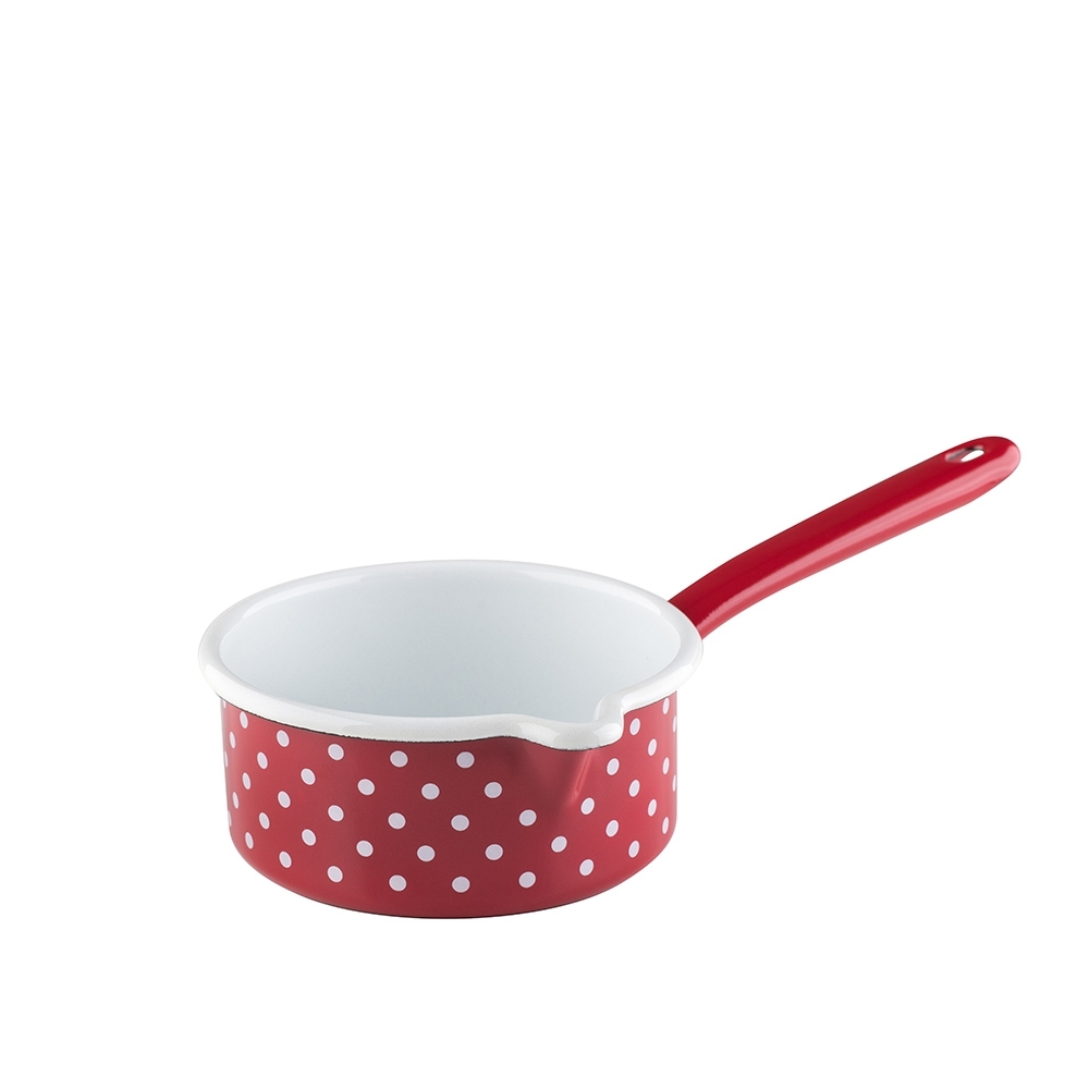 Riess - COUNTRY - Dots Red - Saucepan with large spout Riess - COUNTRY - Dots Red - Saucepan with large spout