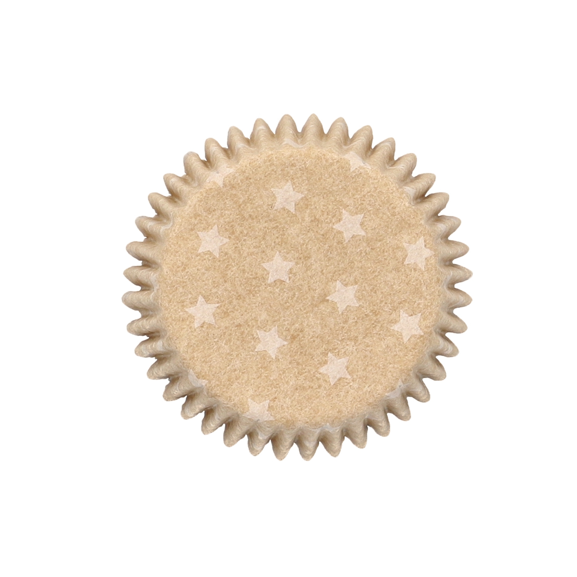 Birkmann mini kraft baking cups with stars, 75 pieces