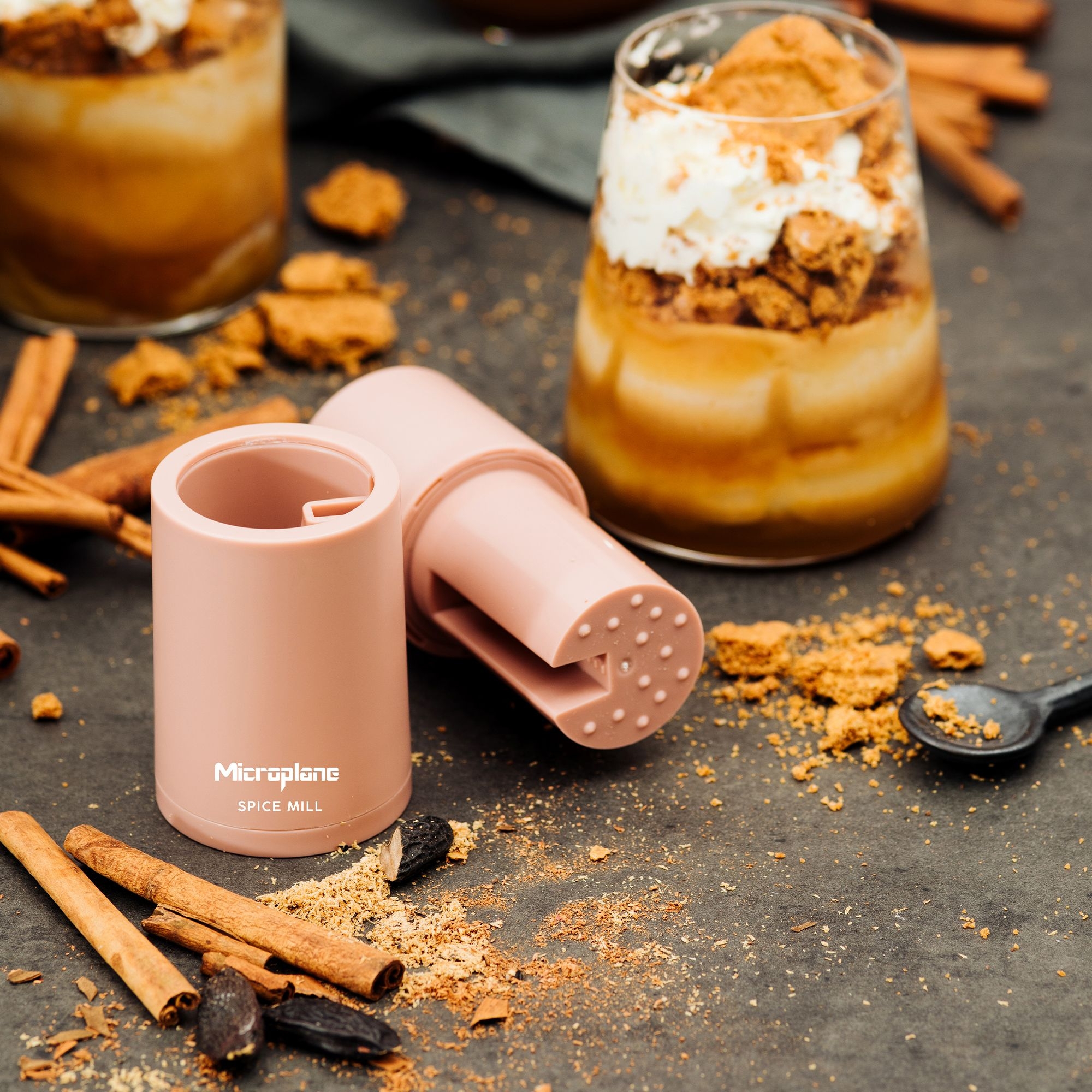 Microplane - Muskatmühle 2in1 - Dusty Rose Microplane - Muskatmühle 2in1 - Dusty Rose