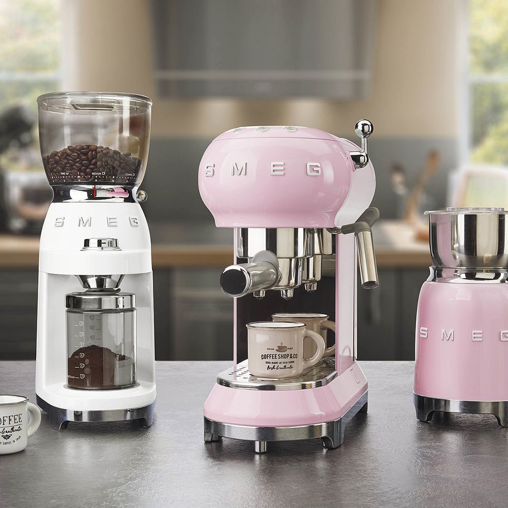 Smeg - Kaffeemühle - Designlinie Stil Der 50° Jahre weiß Smeg - Kaffeemühle - Designlinie Stil Der 50° Jahre weiß