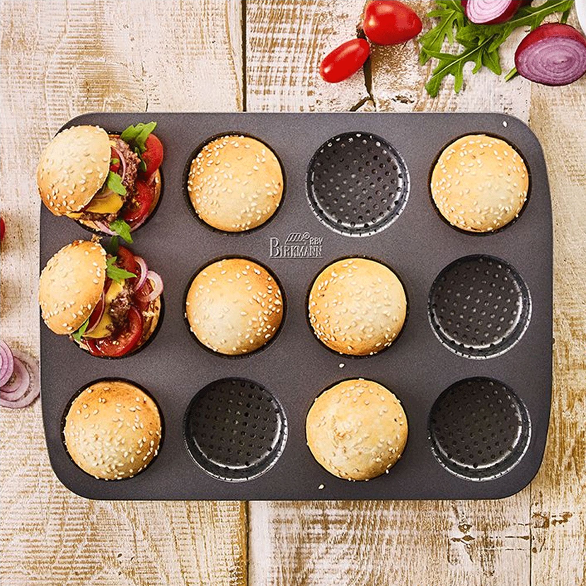Birkmann - Mini burger bun baking pan