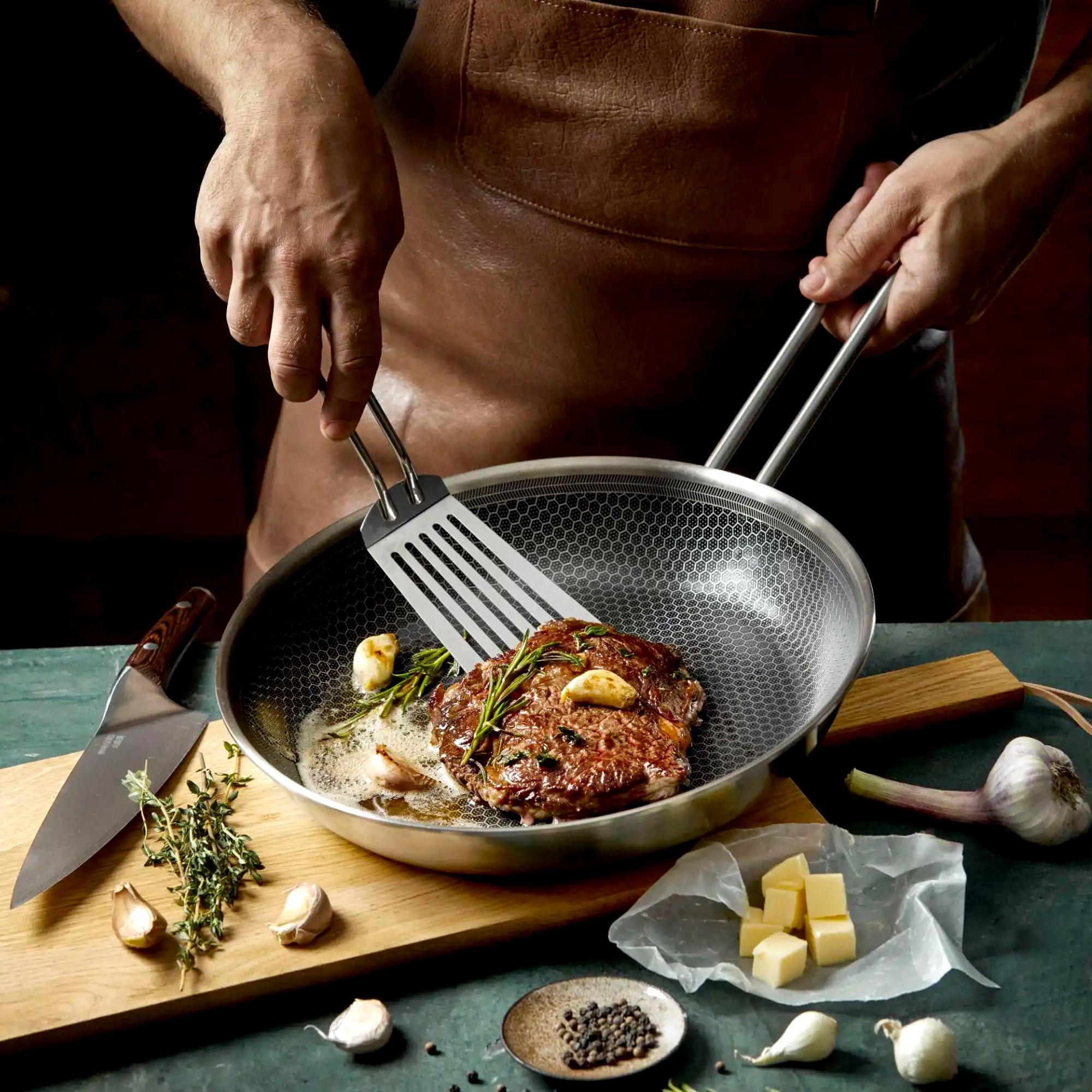 Eva Trio - Multi Mosaic frying pan - Ceramic Slip-Let coating