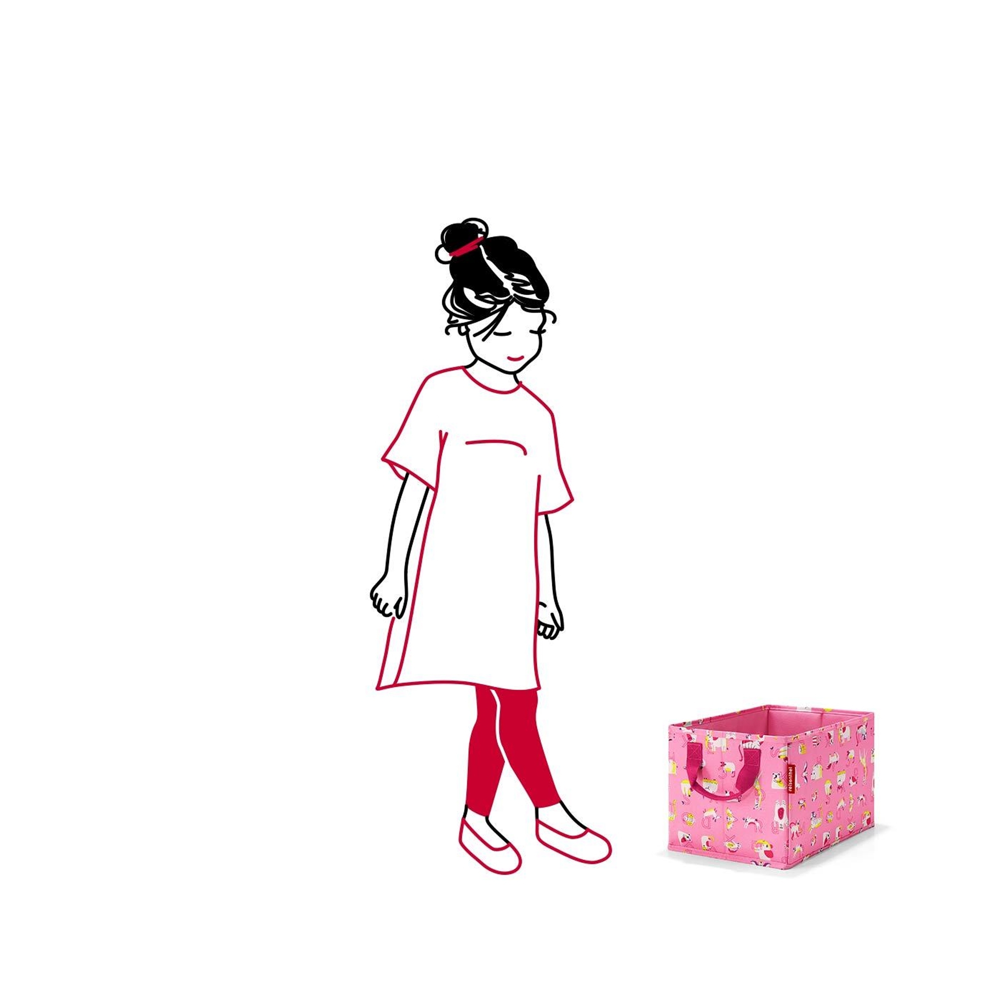 reisenthel - storagebox kids - abc friends pink reisenthel - storagebox kids - abc friends pink