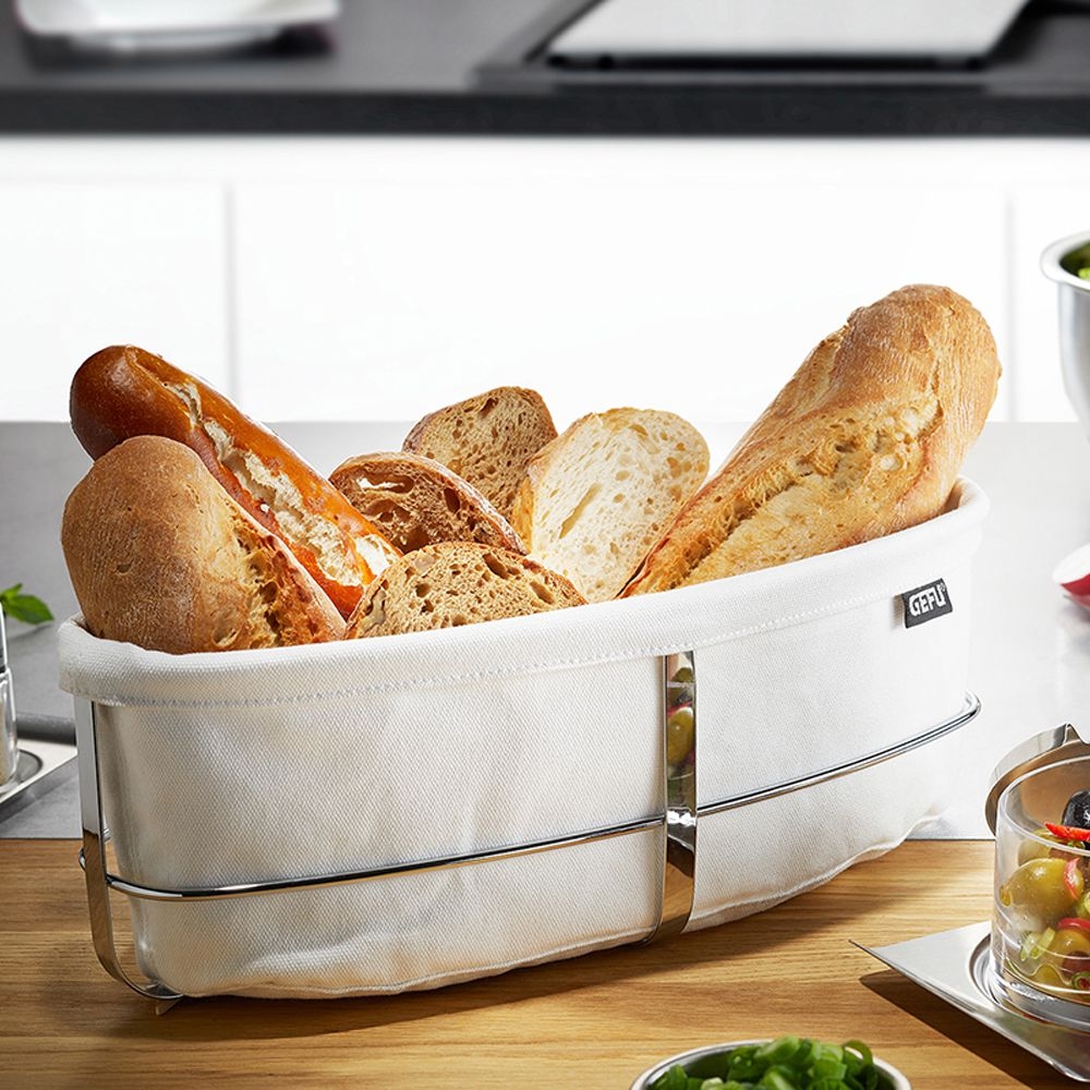 Gefu - bread basket BRUNCH oval white Gefu - bread basket BRUNCH oval white
