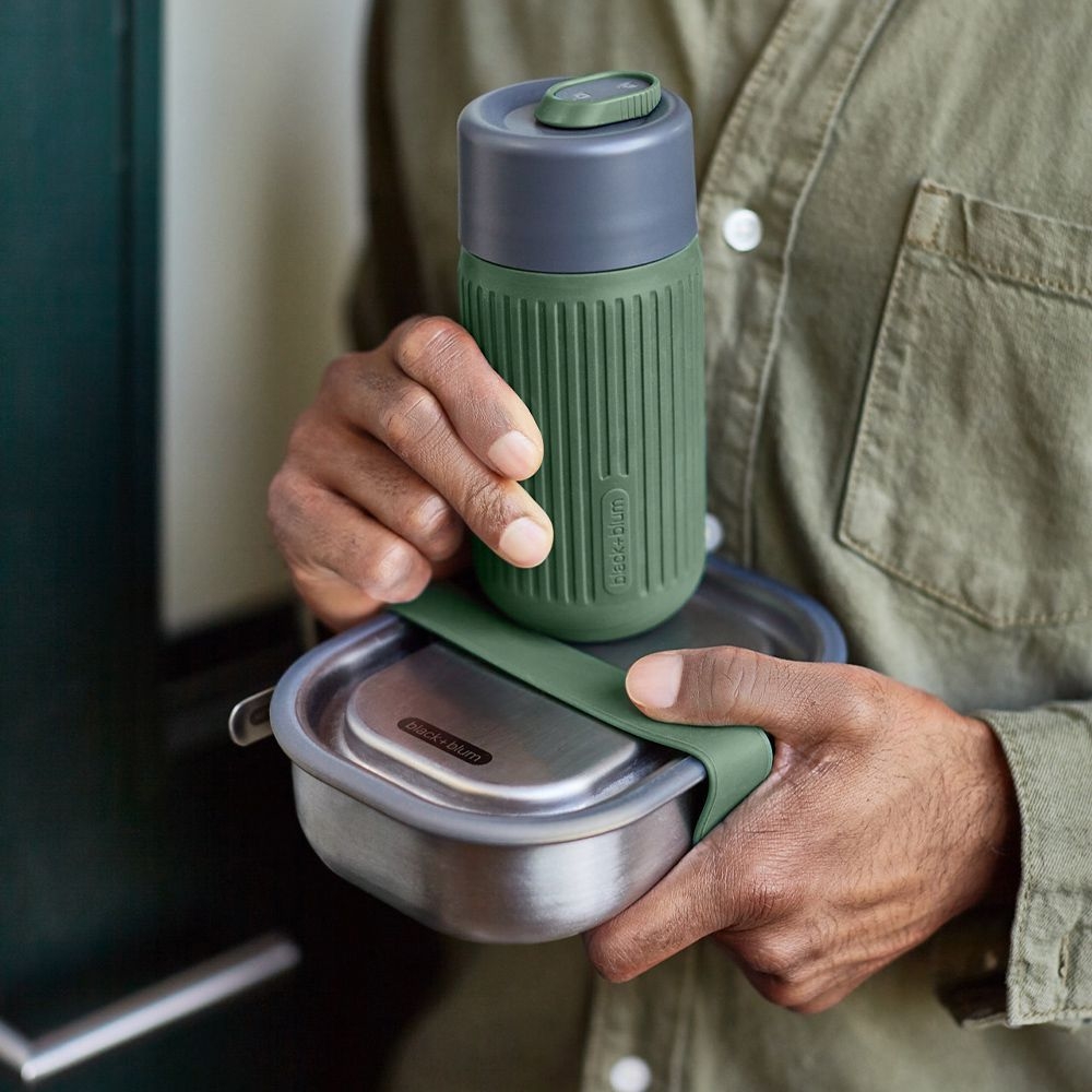 black+blum - Glas To-Go Becher, 340 ml