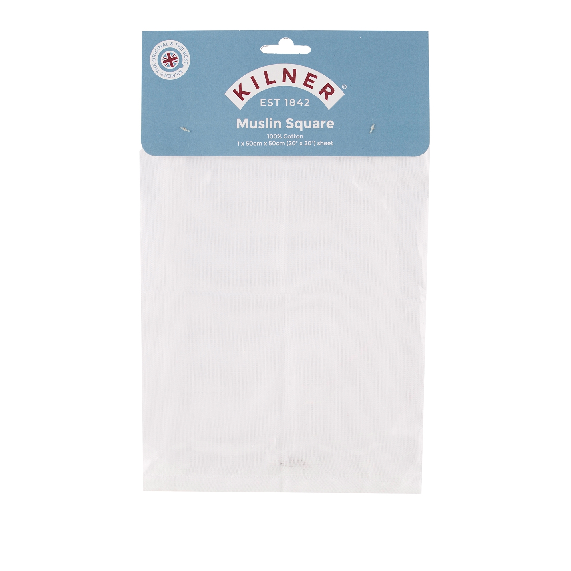 Kilner - Muslin Cloth, square - 50x50 cm Kilner - Muslin Cloth, square - 50x50 cm