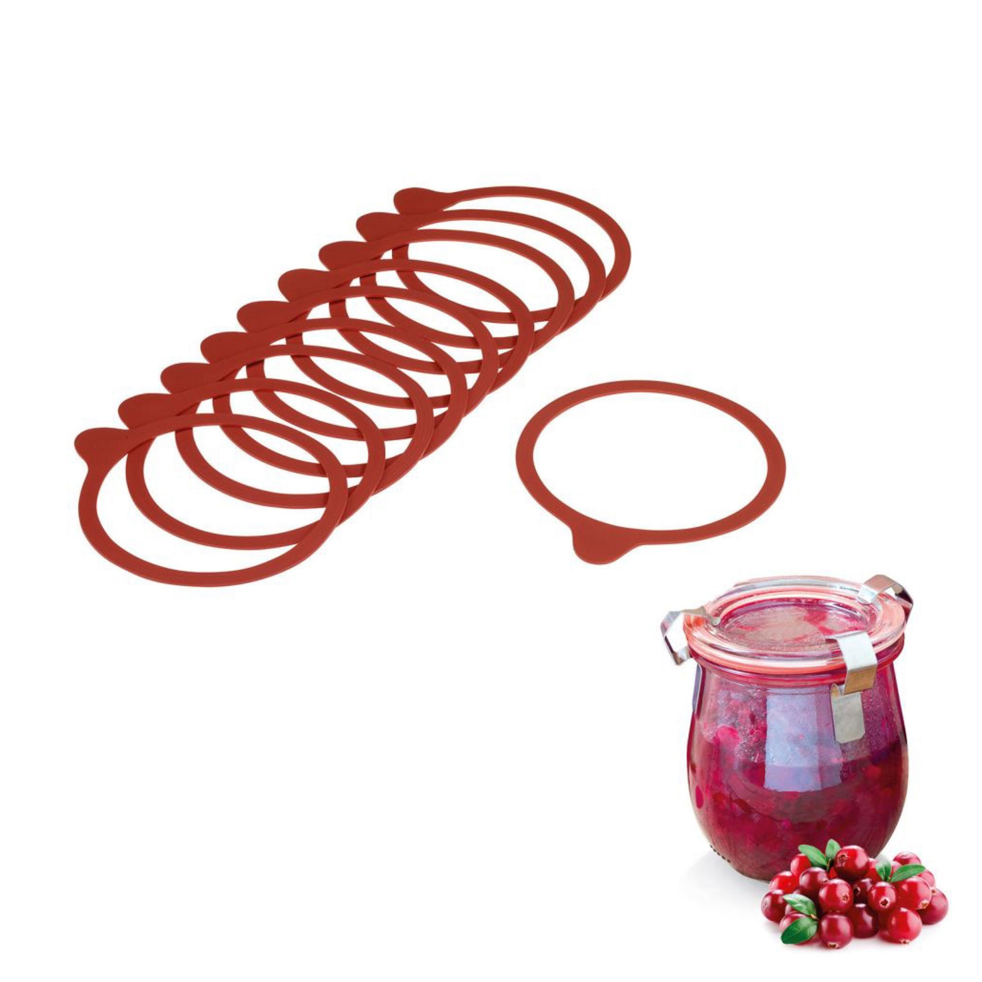Westmark - 10 Einkoch-Gummiringe, 112 x 128 mm Westmark - 10 Einkoch-Gummiringe, 112 x 128 mm