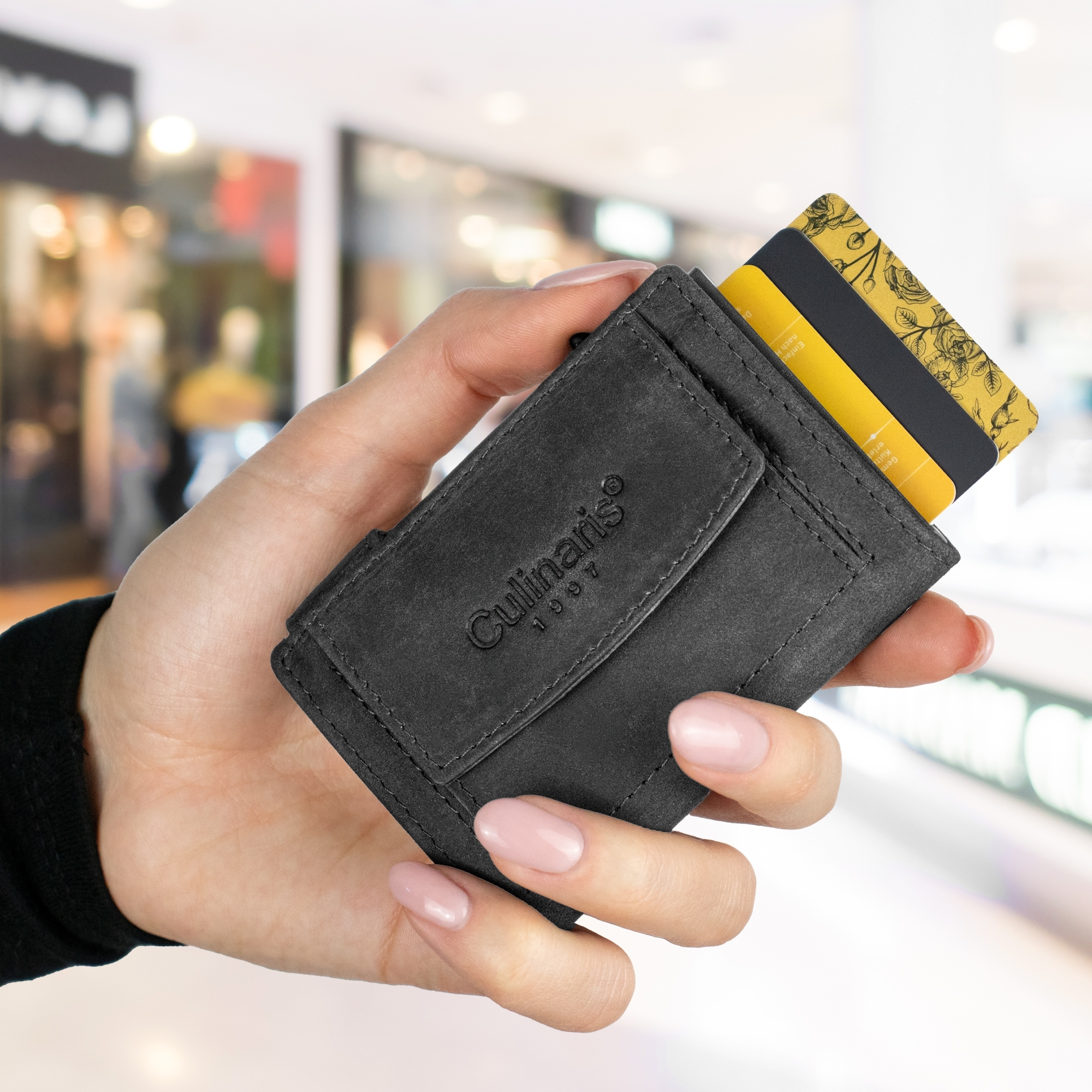 Card Case with Coin Pocket - Hunter Grey | Culinaris