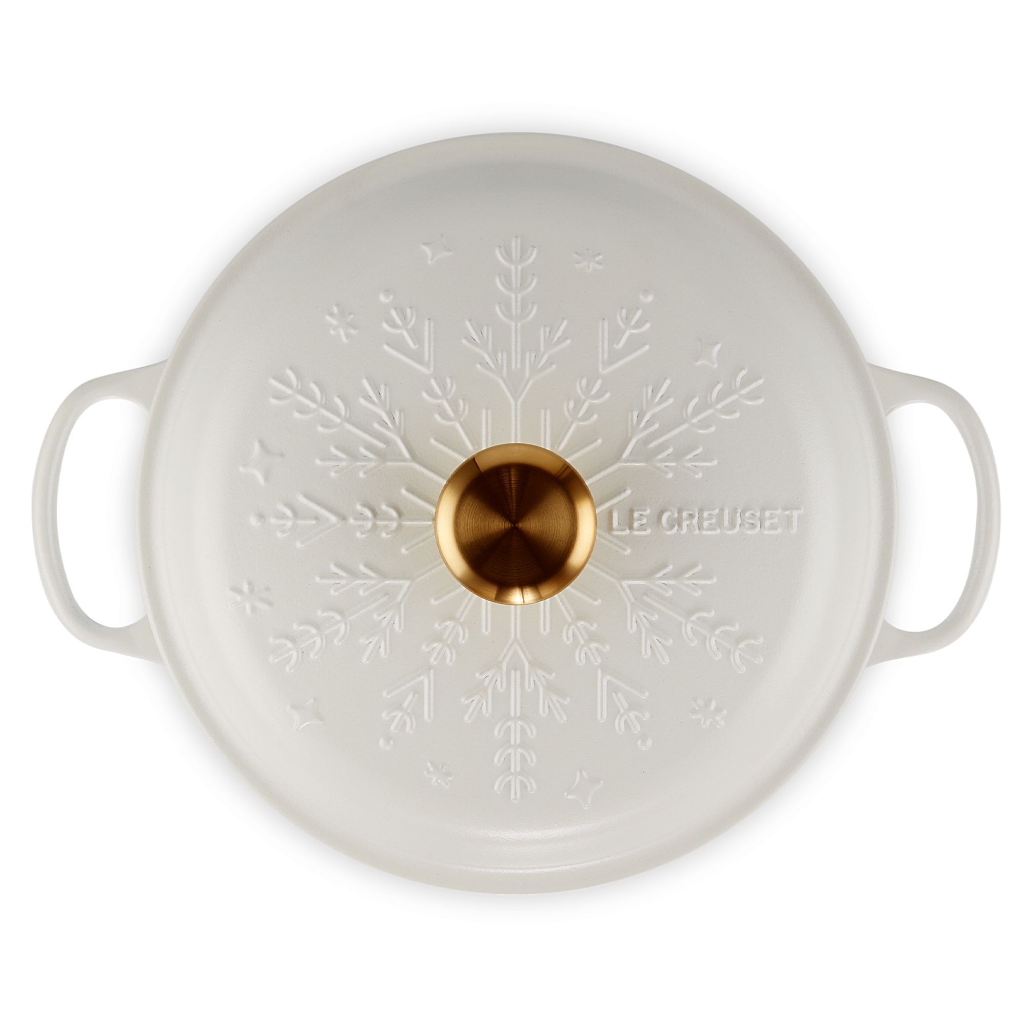 Le Creuset - Gourmet-Profitopf Schneeflocke mit Goldknopf 26 cm