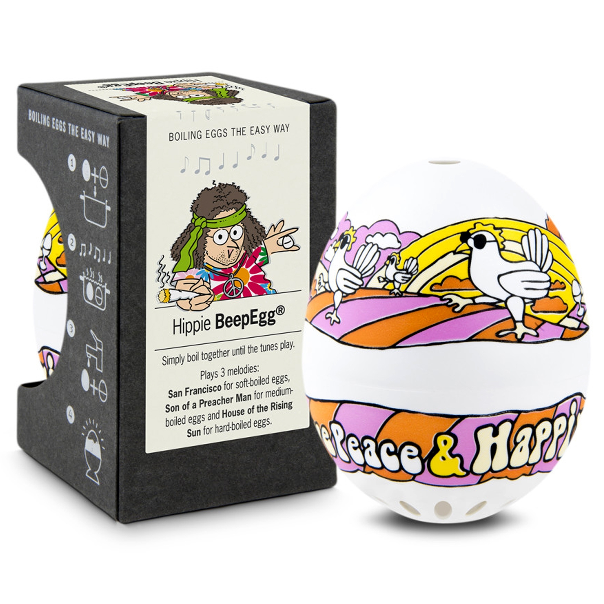 Hippie BeepEgg egg timer with hippie design