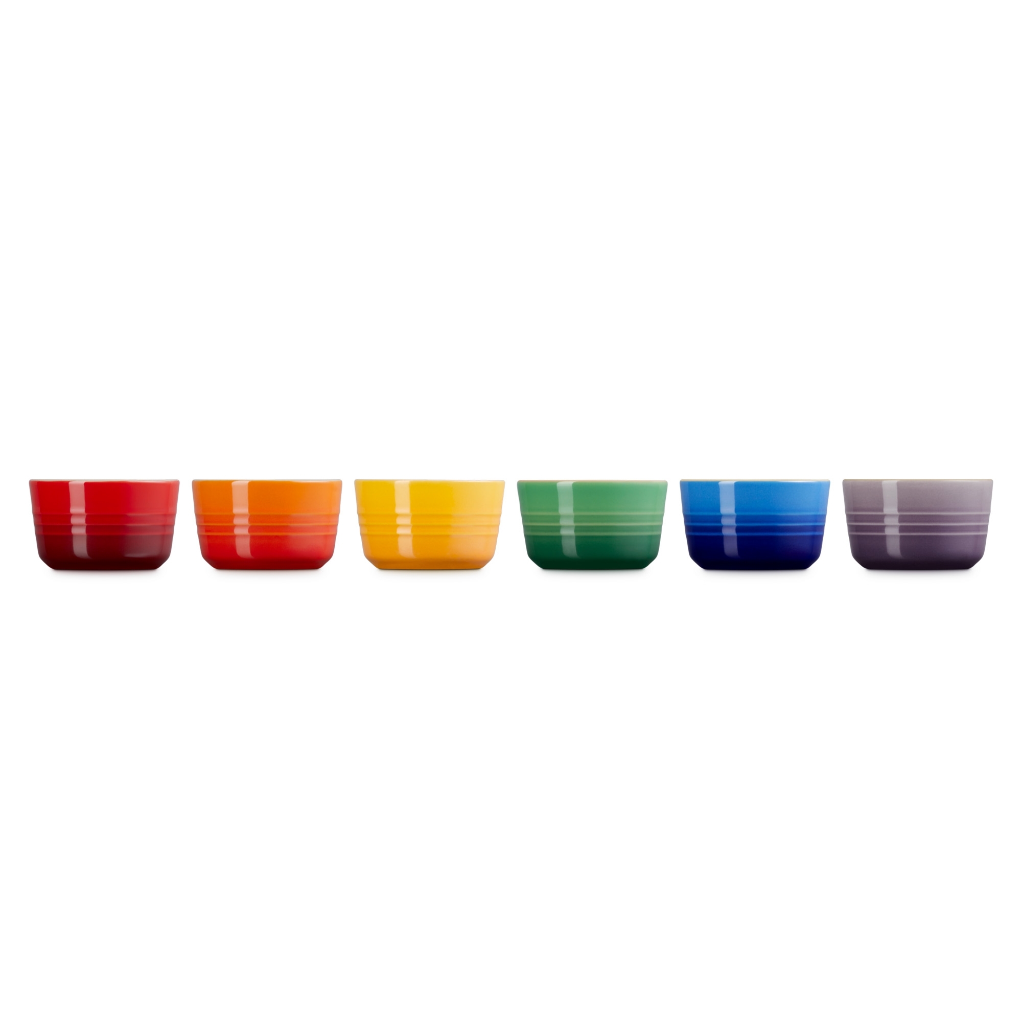 Le Creuset - Set of 6 Mini Ramekins Rainbow Le Creuset - Set of 6 Mini Ramekins Rainbow