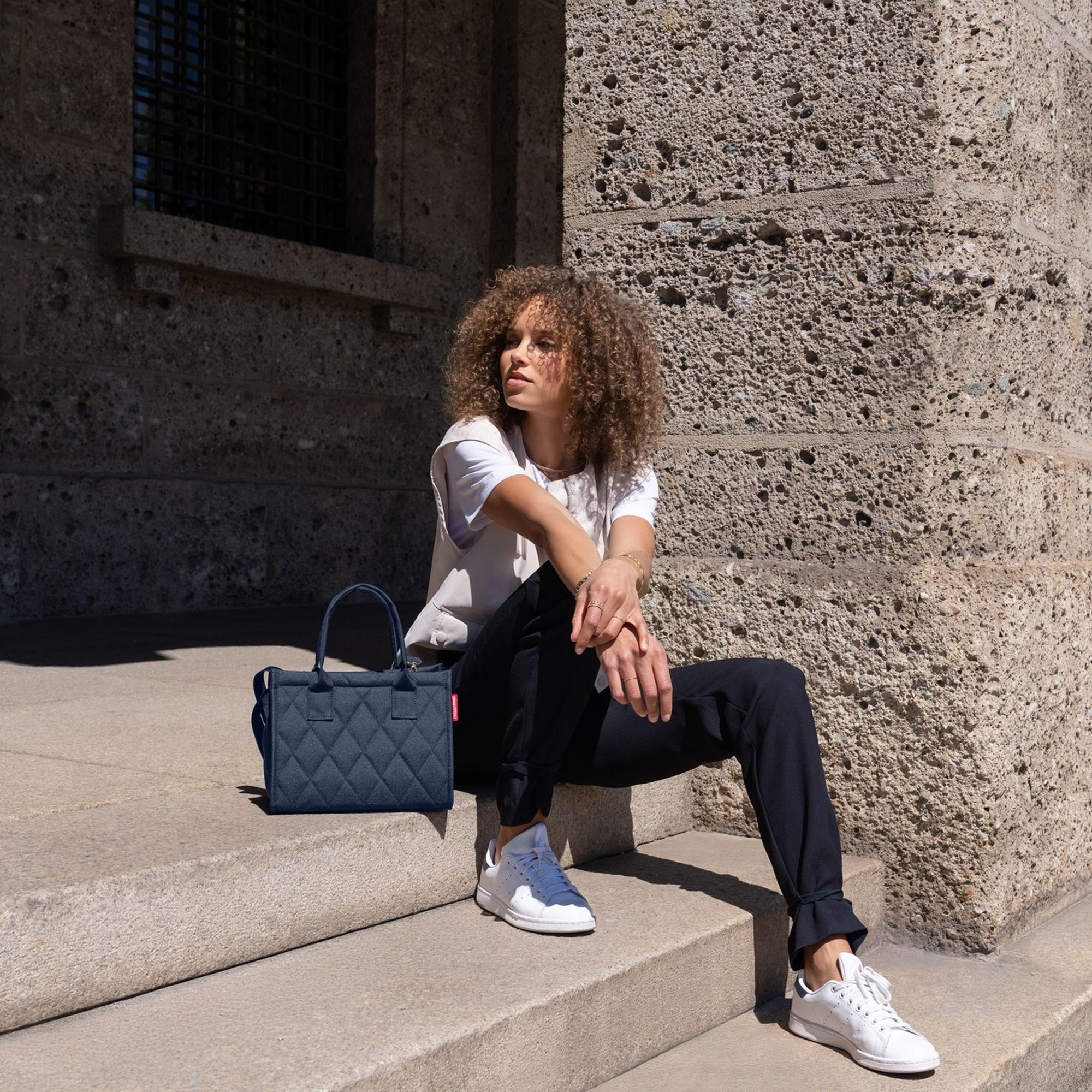 reisenthel - daily shopper XS - rhombus midnight gold