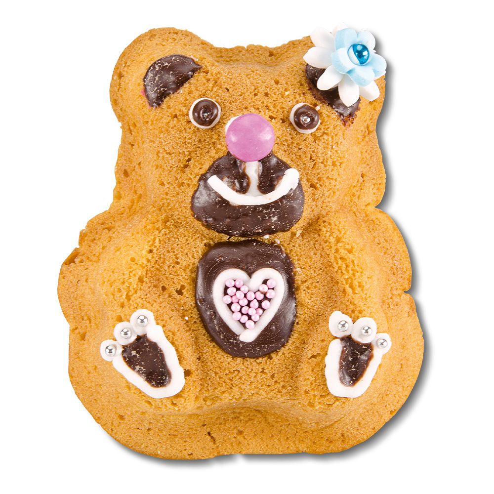 Städter - Cake Mold - Theo, the ABC bear - 7.5 x 8.5 x 3 cm - Mini - 2 Pieces - 50 ml
