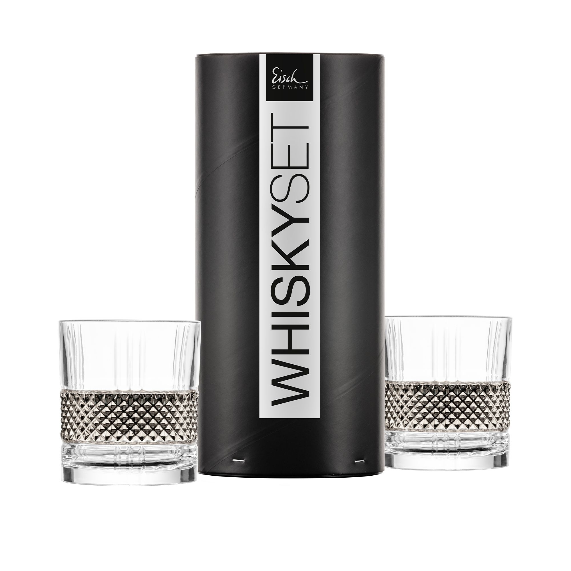 Eisch - Whisky Tumbler GLEN, 2er-Set, platin