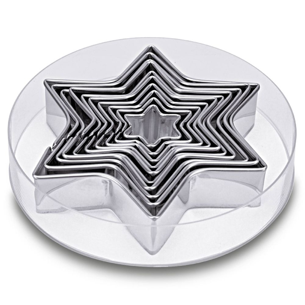 Städter - Professional cutter Stars 3–12 cm - Set of 10