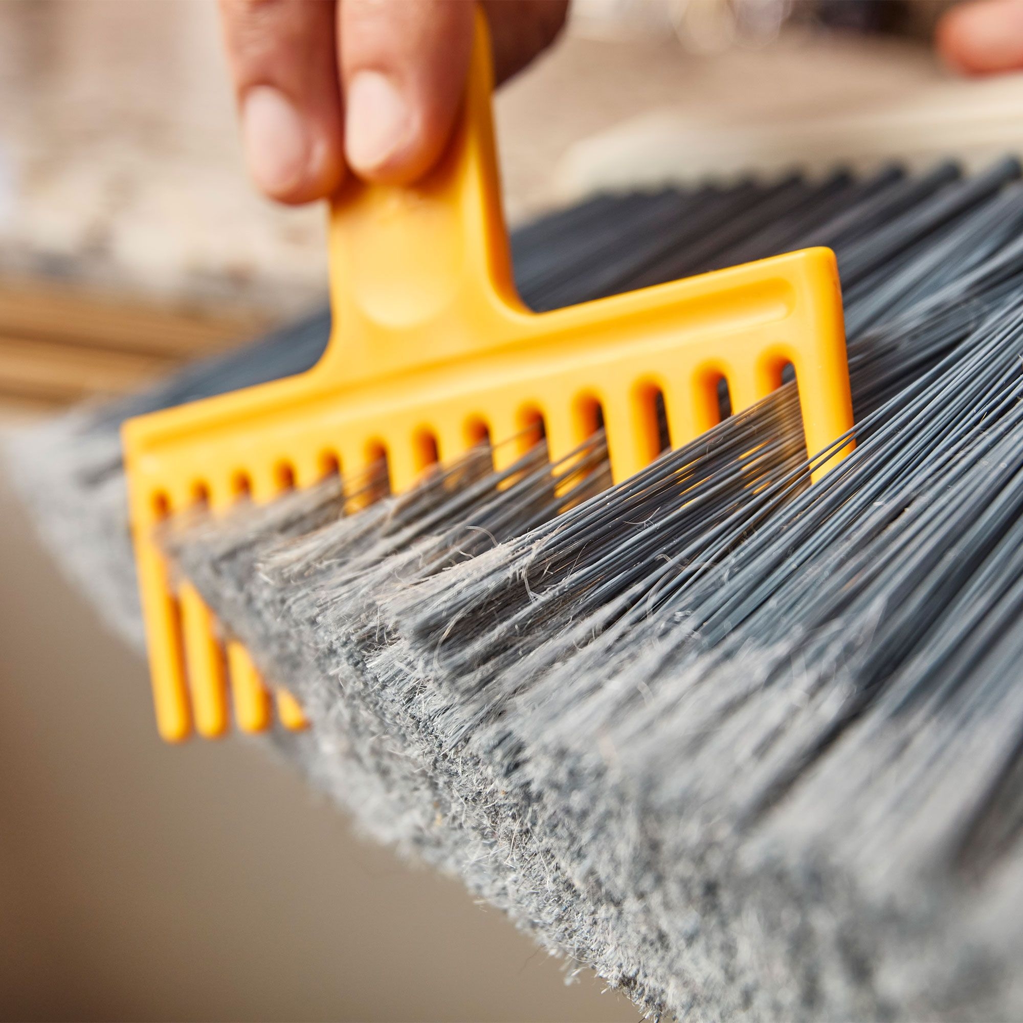 Joseph Joseph - CleanStore Wall-mounted broom - stone