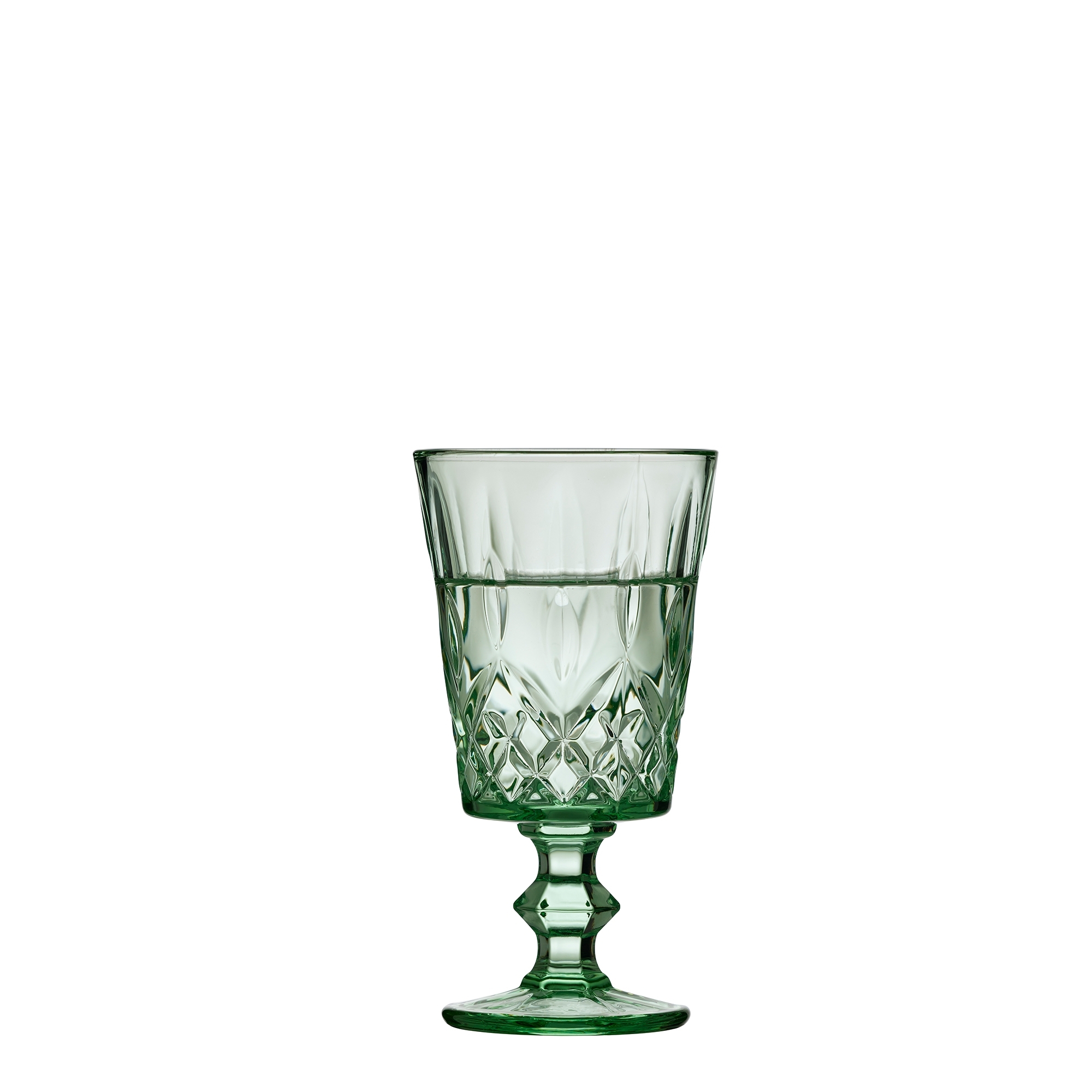 Lyngby glass -Sorrento - Wine glass - Green - 4 pcs.
