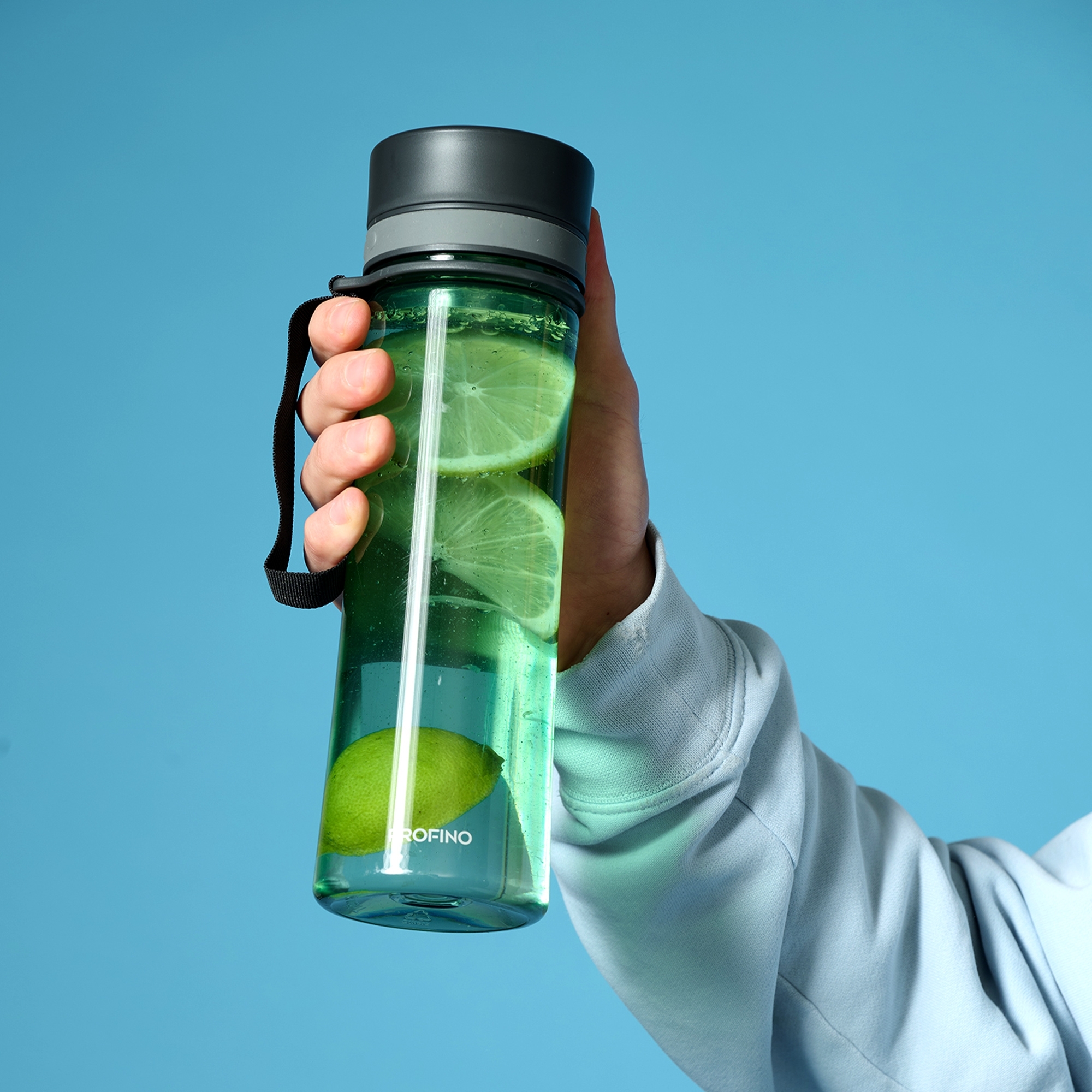 Profino - Infuze Trinkflasche mit Sieb - 600 ml - Grün Profino - Infuze Trinkflasche mit Sieb - 600 ml - Grün