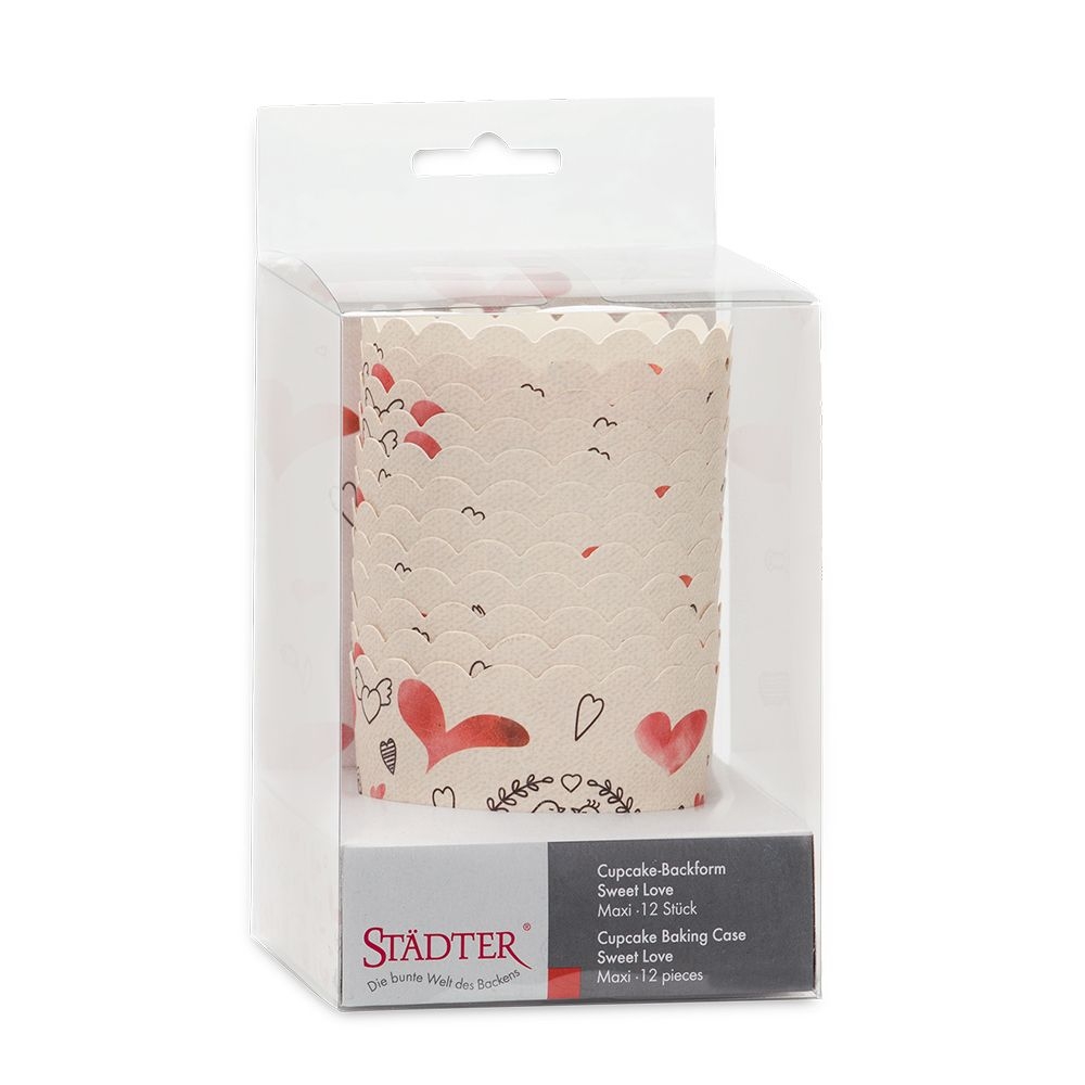 Städter - Cupcake Backform - 12 Stück - verschiedene Muster