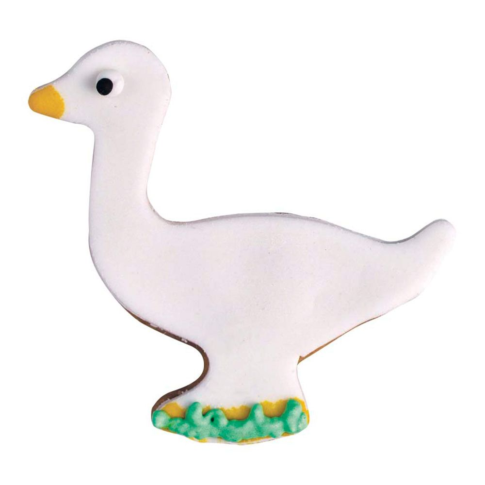 Cut out and decorated goose biscuit made with Städter cutter