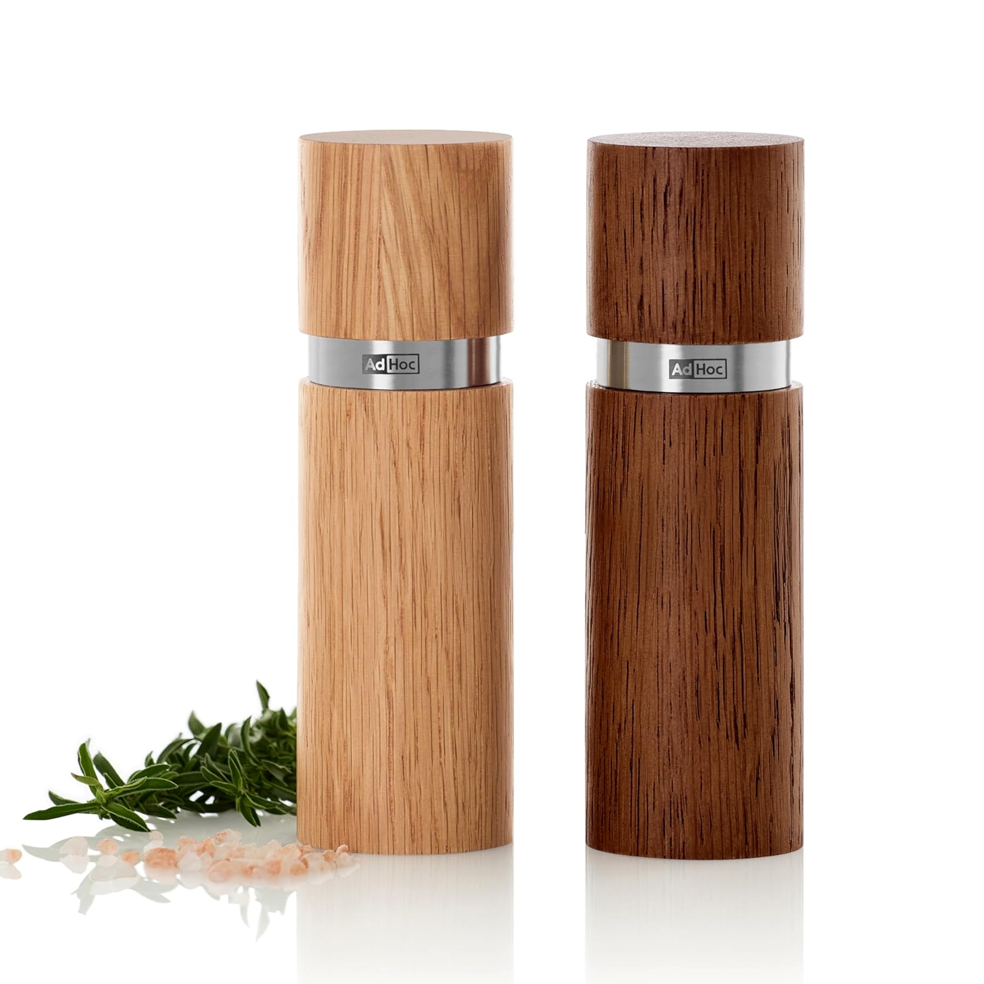 AdHoc Pfeffer- und Salzmühle Textura aus Eiche