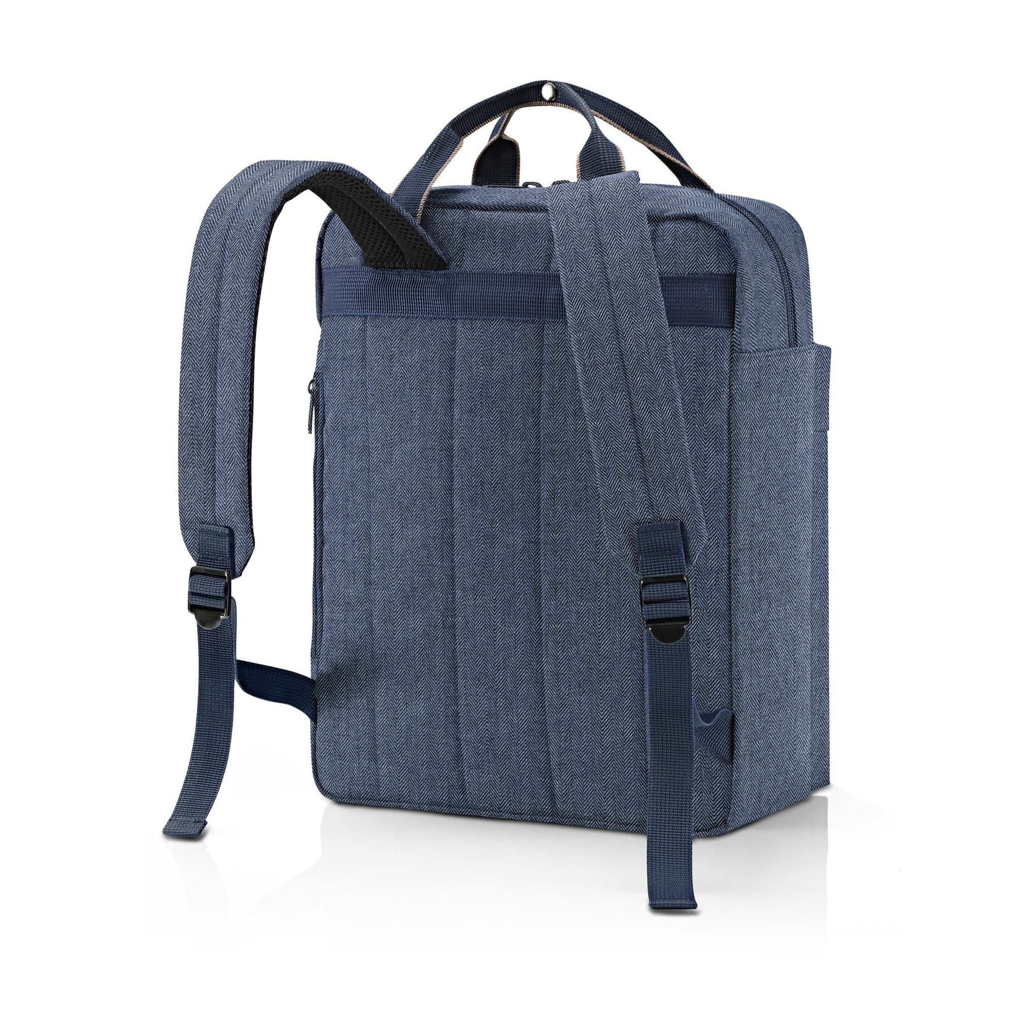 reisenthel - allday backpack m - herringbone dark blue