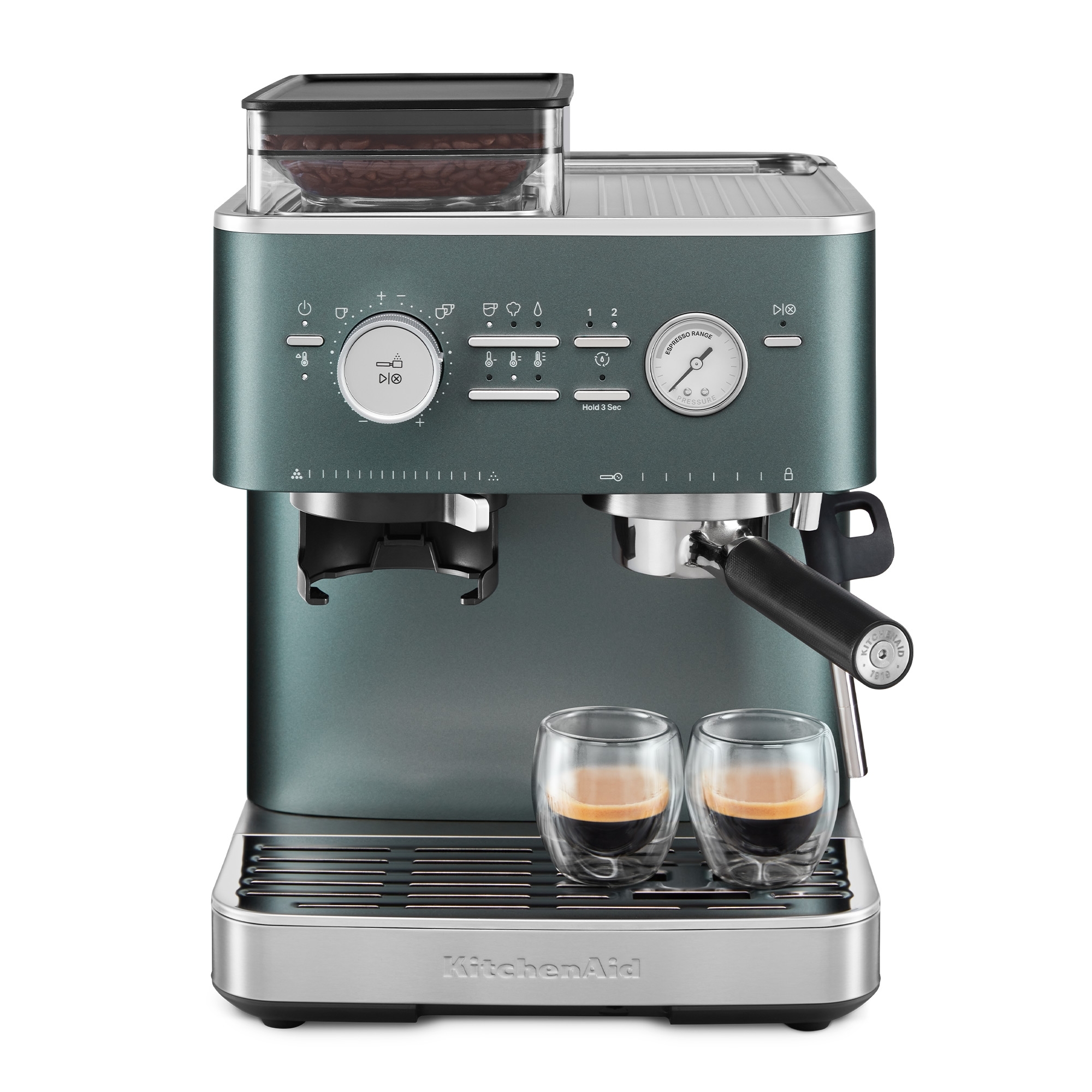 KitchenAid - Semi-automatic espresso machine with coffee grinder - Juniper KitchenAid - Semi-automatic espresso machine with coffee grinder - Juniper