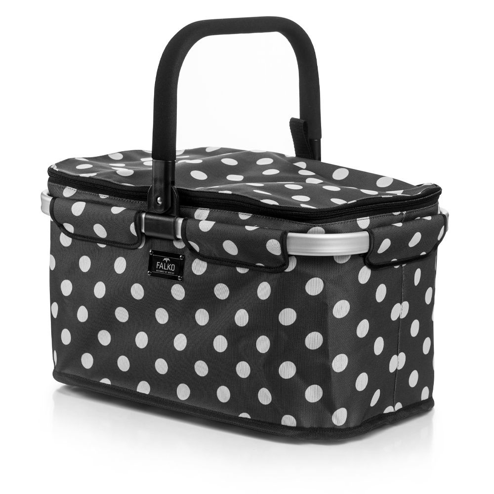 Genius - Shopping Basket Falko - Grey Dots Genius - Shopping Basket Falko - Grey Dots
