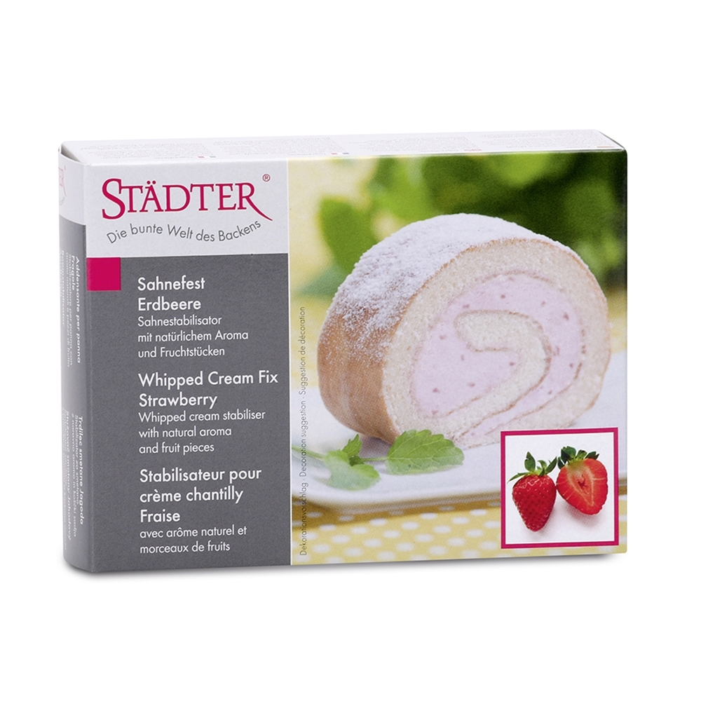 Städter - Whipped cream stabiliser Strawberry - 125 g Städter - Whipped cream stabiliser Strawberry - 125 g