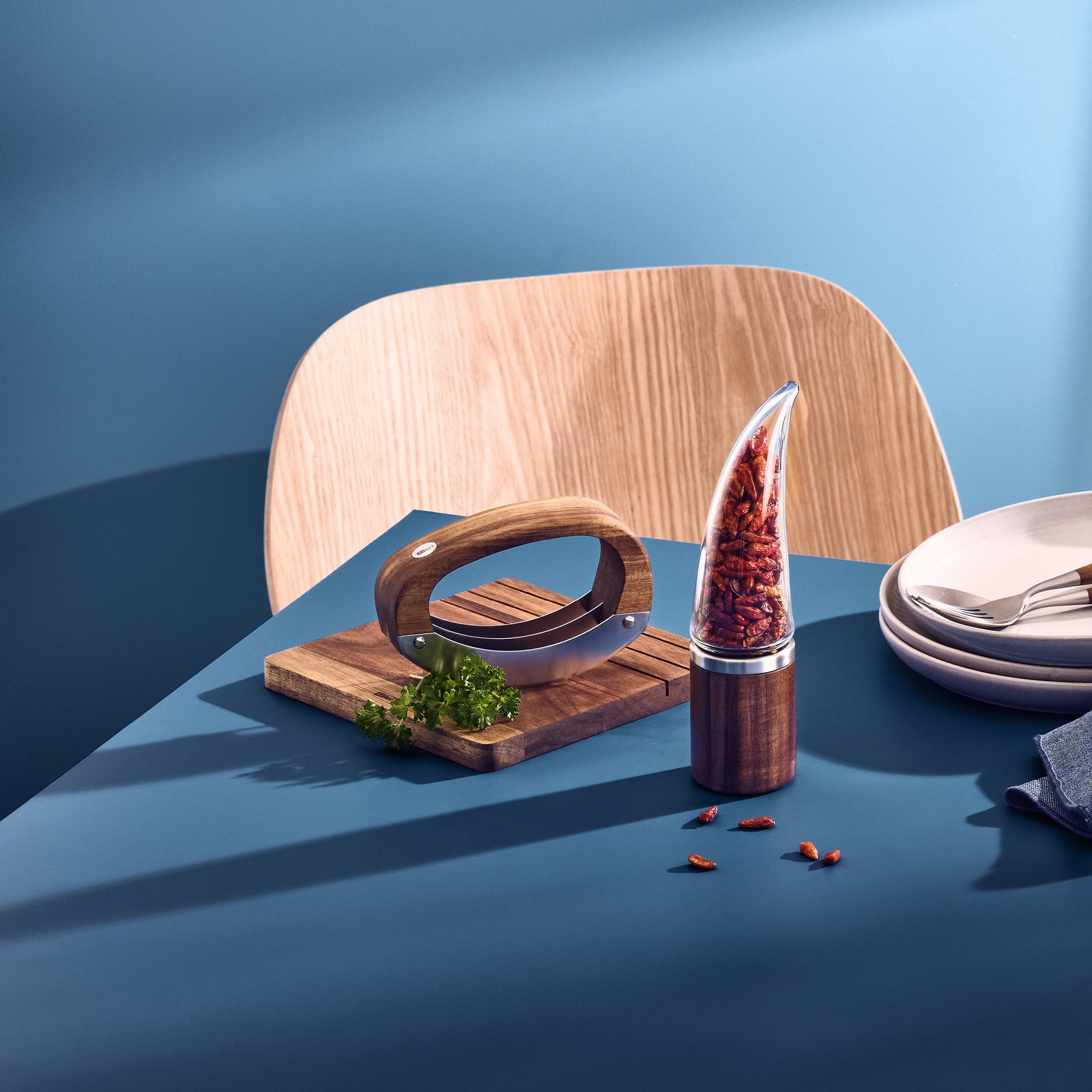 AdHoc - RoccaVerde Chopping Knife with Cutting Board