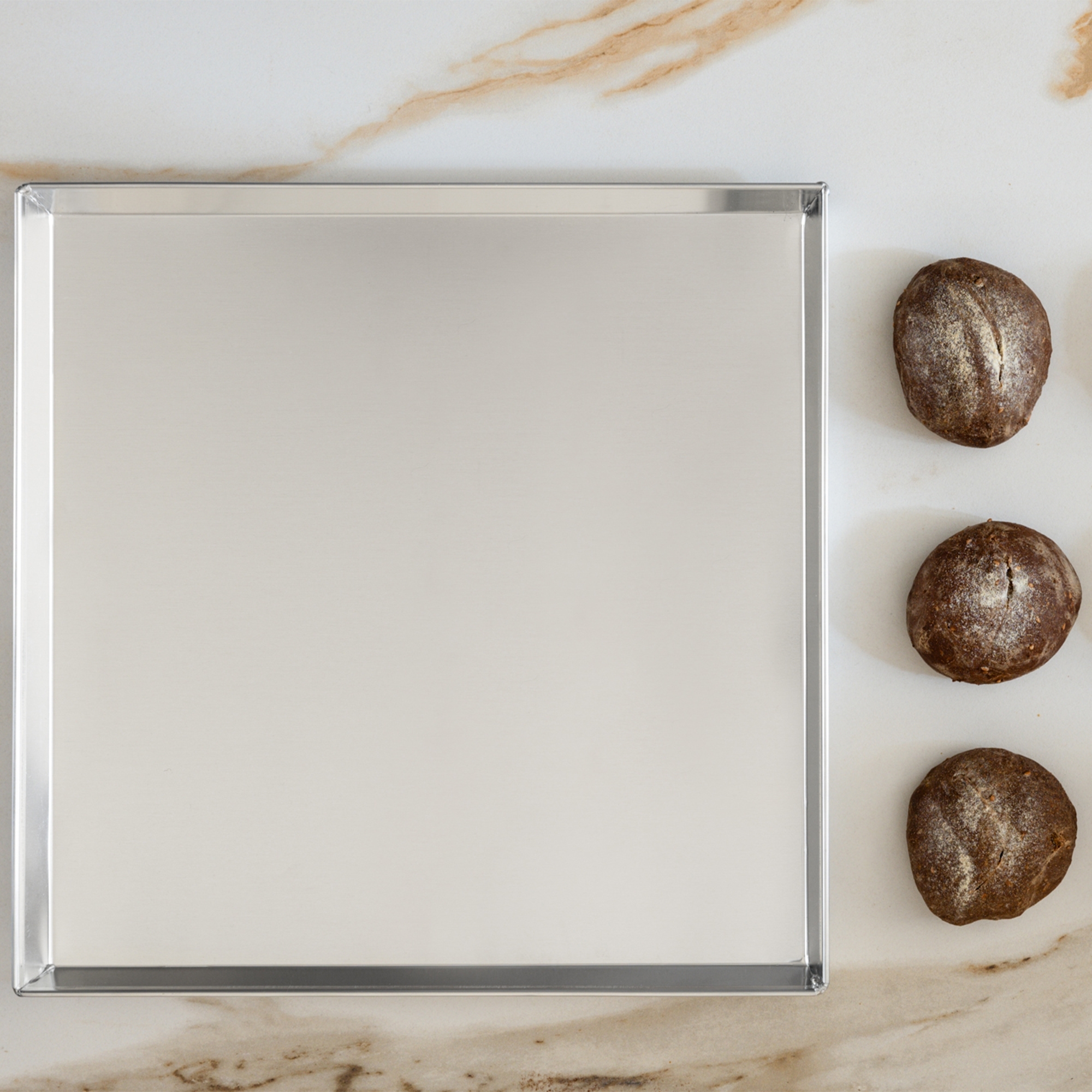 Marcato - Pizza tin - Teglia Quadrata Alluminio - 37 x 37 cm
