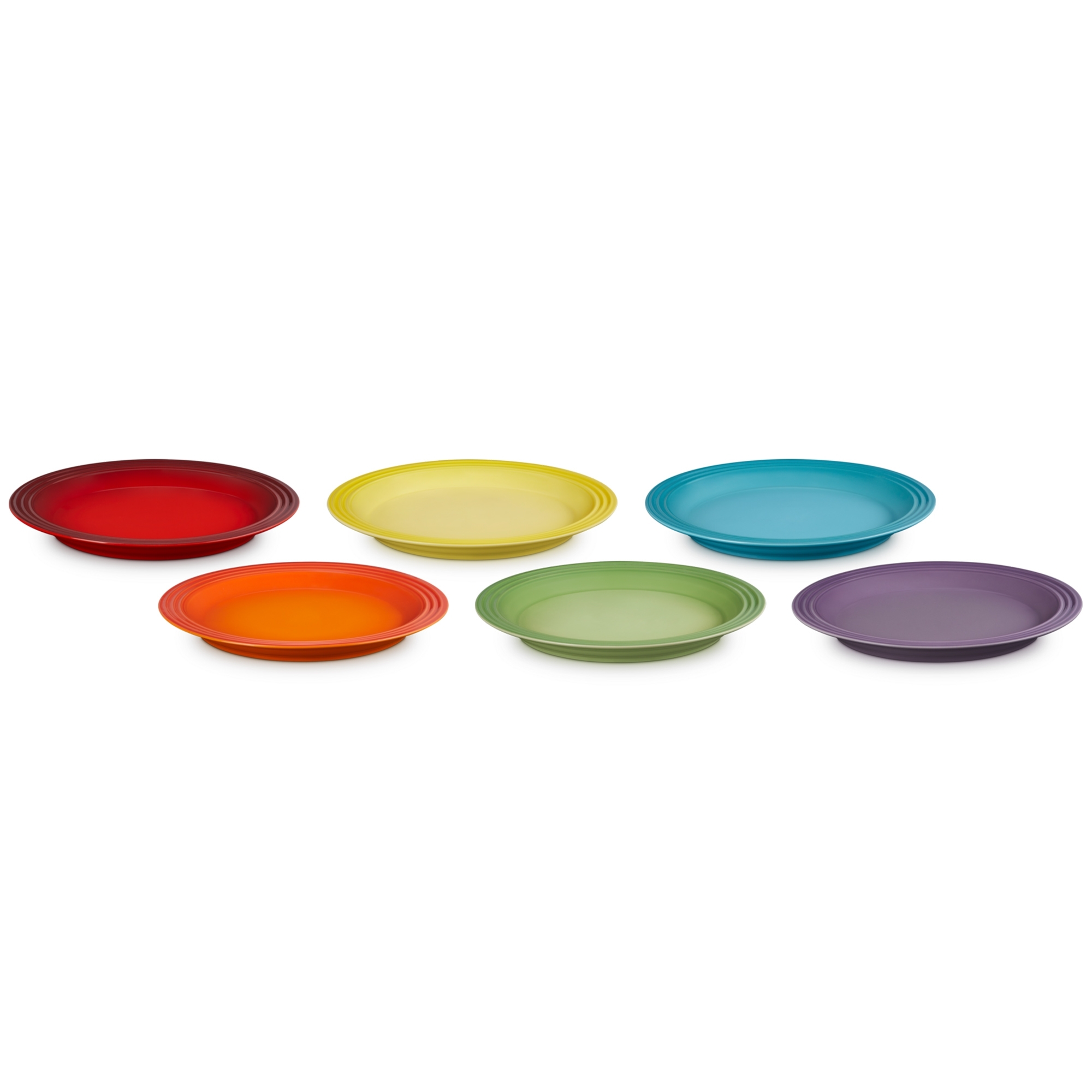 Le Creuset - 6er-Set Speisesteller Rainbow Collection Le Creuset - 6er-Set Speisesteller Rainbow Collection
