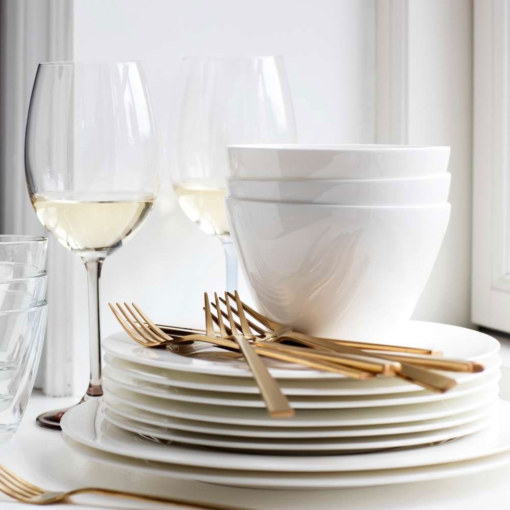 Bitz - Dinner plate - 27 cm - bone white porcelain