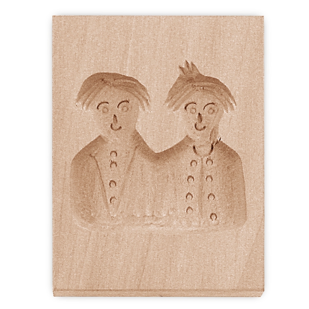 Städter - Wooden mould Max and Moritz 5,5 x 8 cm