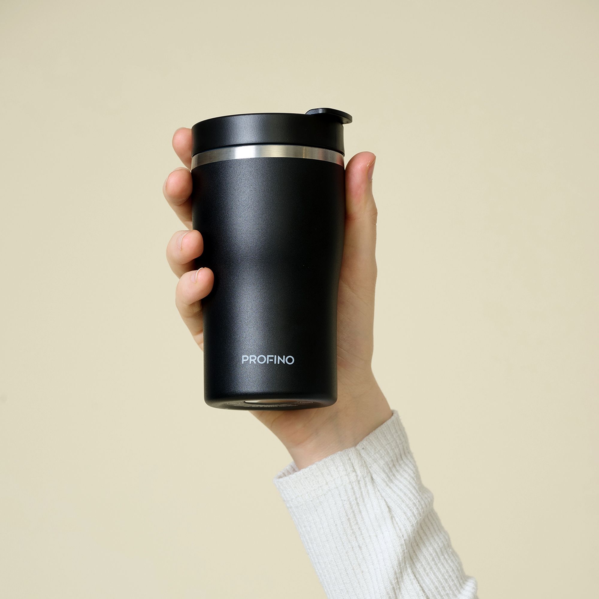 Profino - Barista coffee mug - 250 ml - Black
