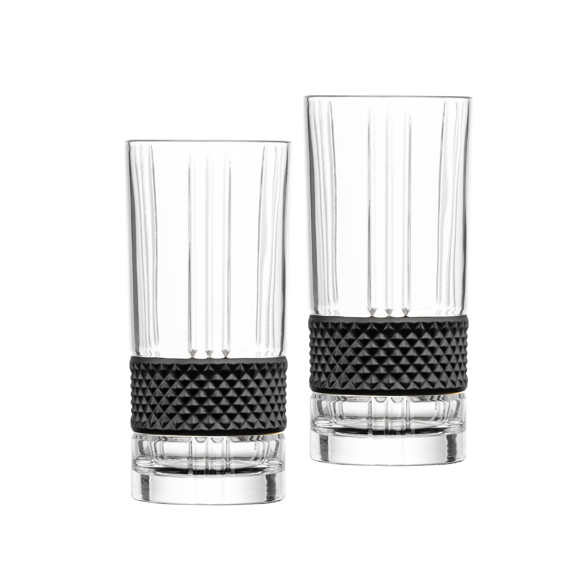 Eisch - GLEN Longdrink Glasses, Set of 2, black