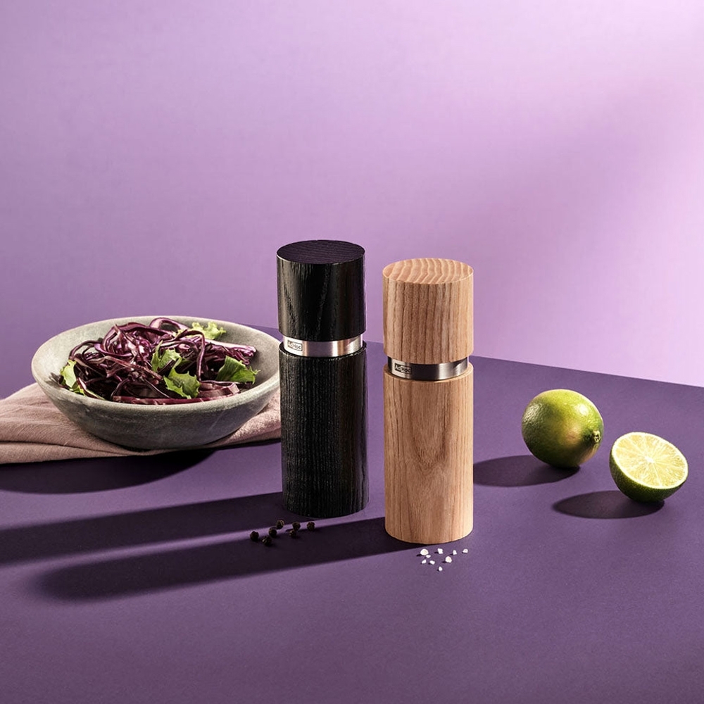 AdHoc Pfeffer- und Salzmühle Textura Dark & Bright