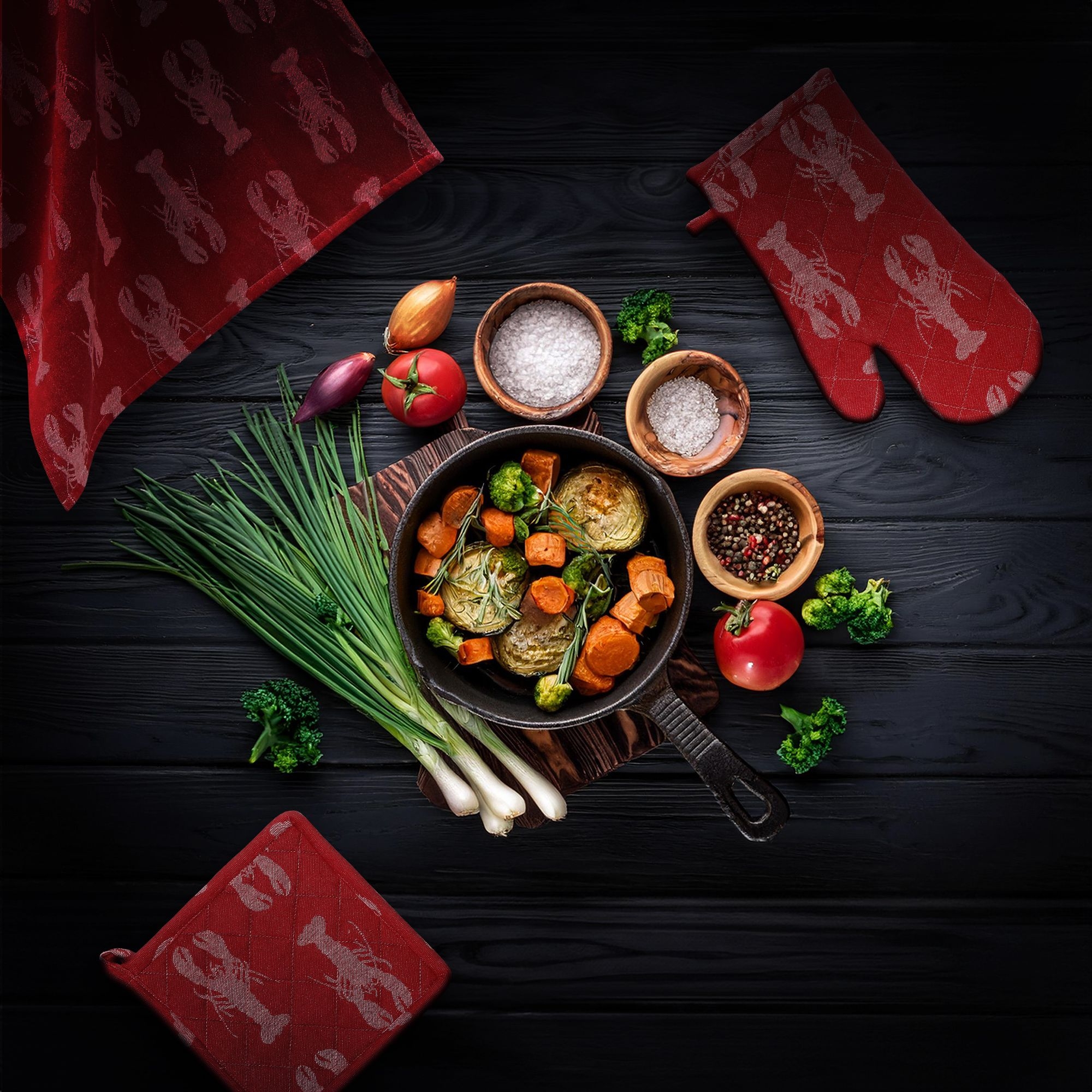 Oven Cloth - Red Lobster | Culinaris Oven Cloth - Red Lobster | Culinaris