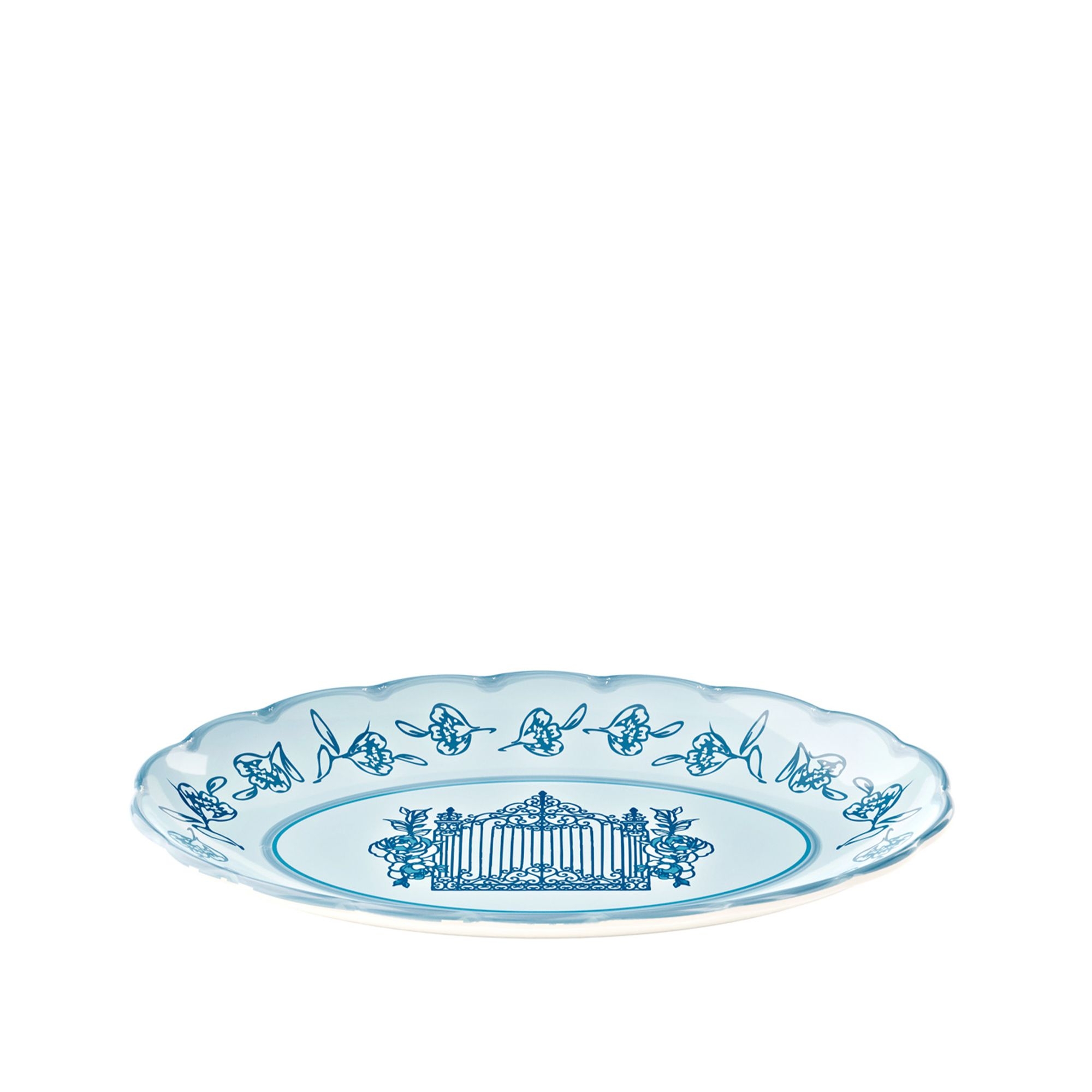 Guzzini - oval serving bowl small “JOSEPHINE” - Dusty Light Blue