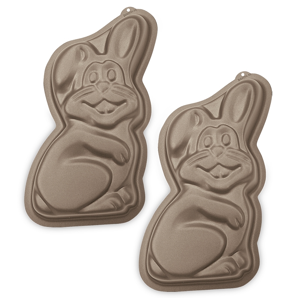 Städter - Motivbackform Herr Hase - 6,5 x 12 x 3 cm - Mini - 2 Stück - 150 ml