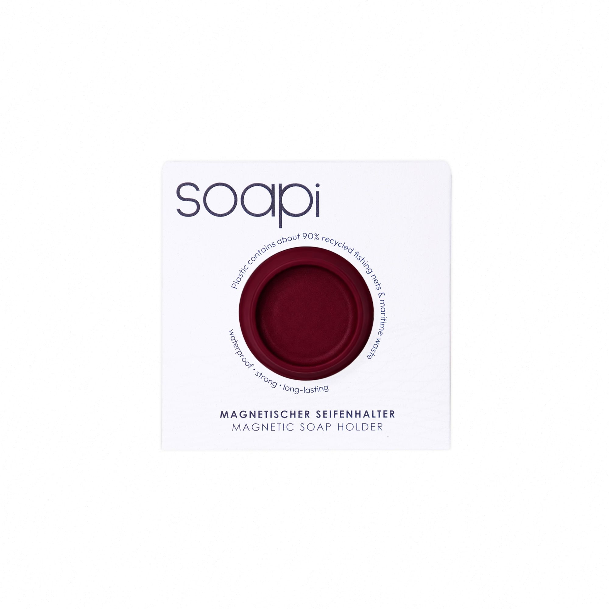 Soapi - Magnetic Soap Holder - Raspberry
