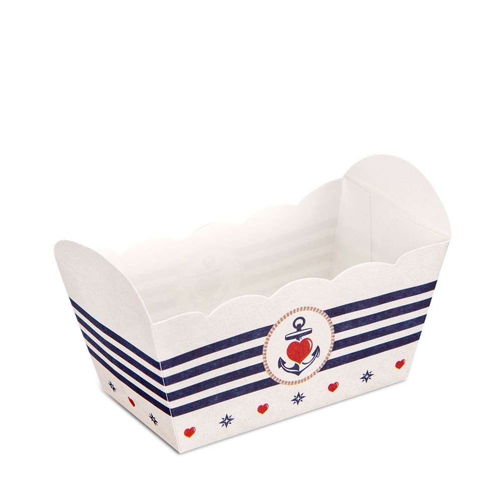 Städter - Papierbackform - 7 x 4 x 4 cm - Bunt - 10 Stück