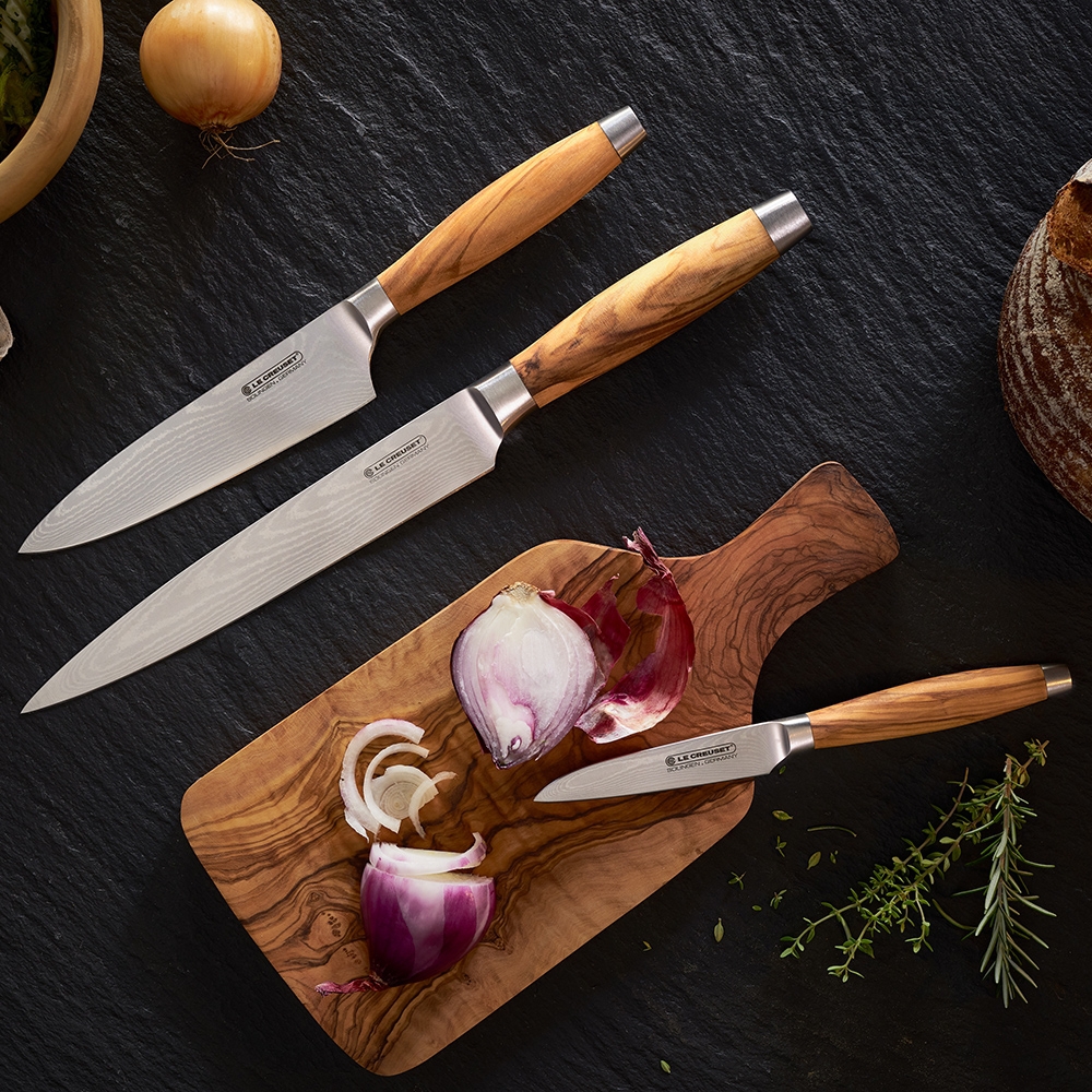 Le Creuset - Vegetable Knife Olive Wood Handle