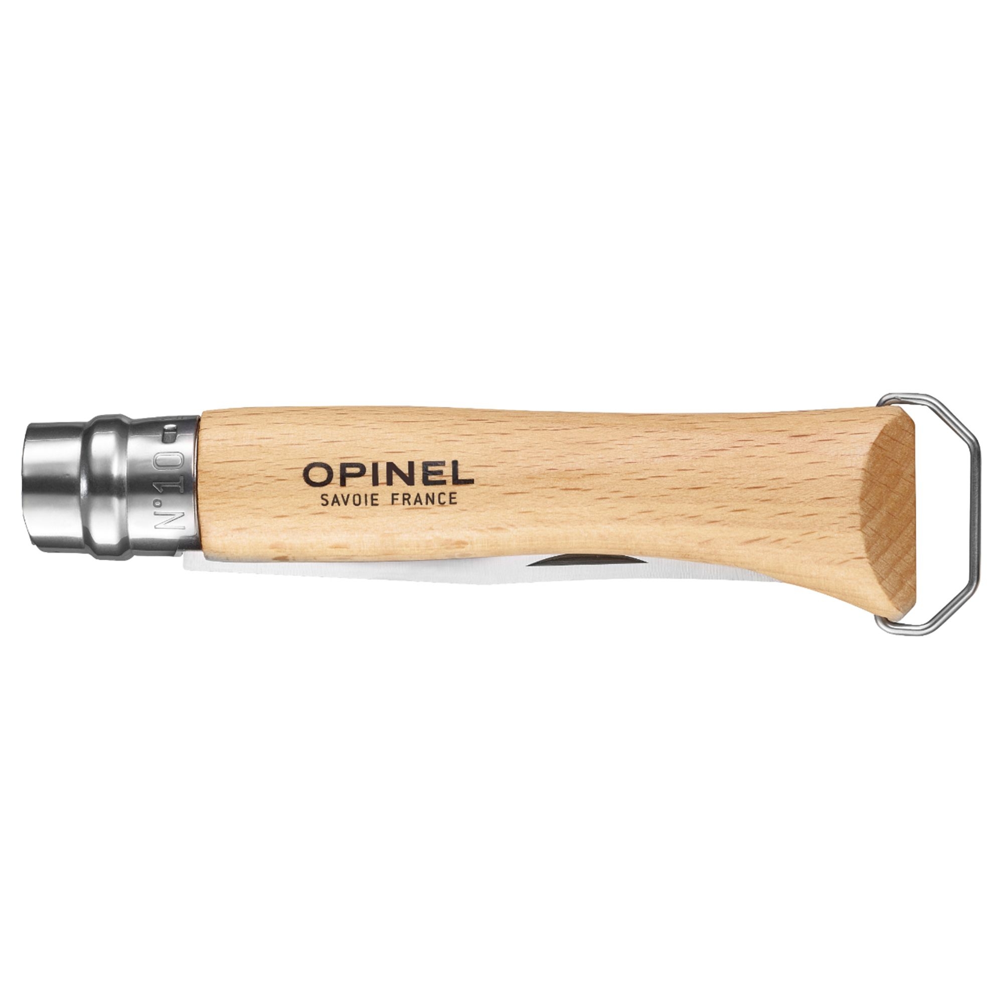 Opinel - Pocket knife with corkscrew No 10 - 23 cm - beech wood