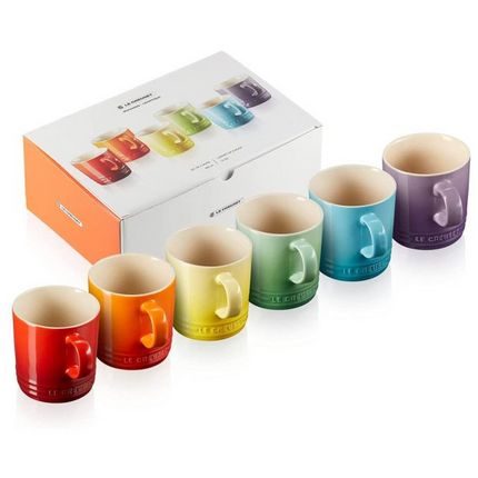 Le Creuset - Becher 100 ml - 6er Set Regenbogen Le Creuset - Becher 100 ml - 6er Set Regenbogen