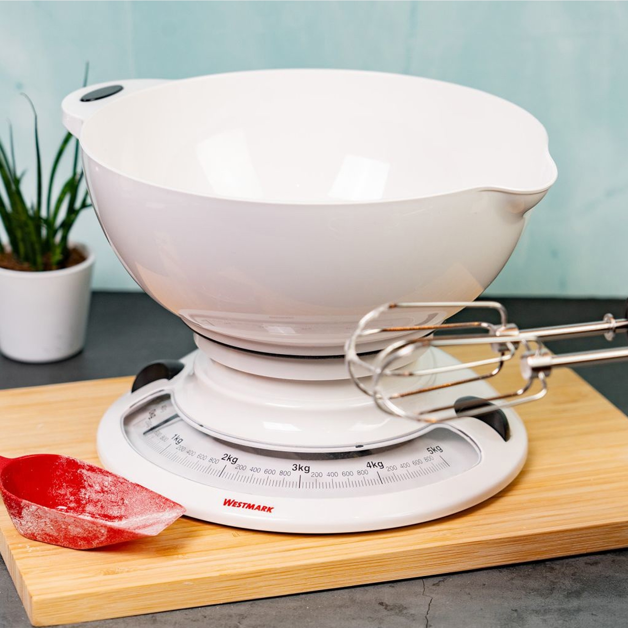 Westmark mechanical kitchen scale with mixing bowl, 5 kg